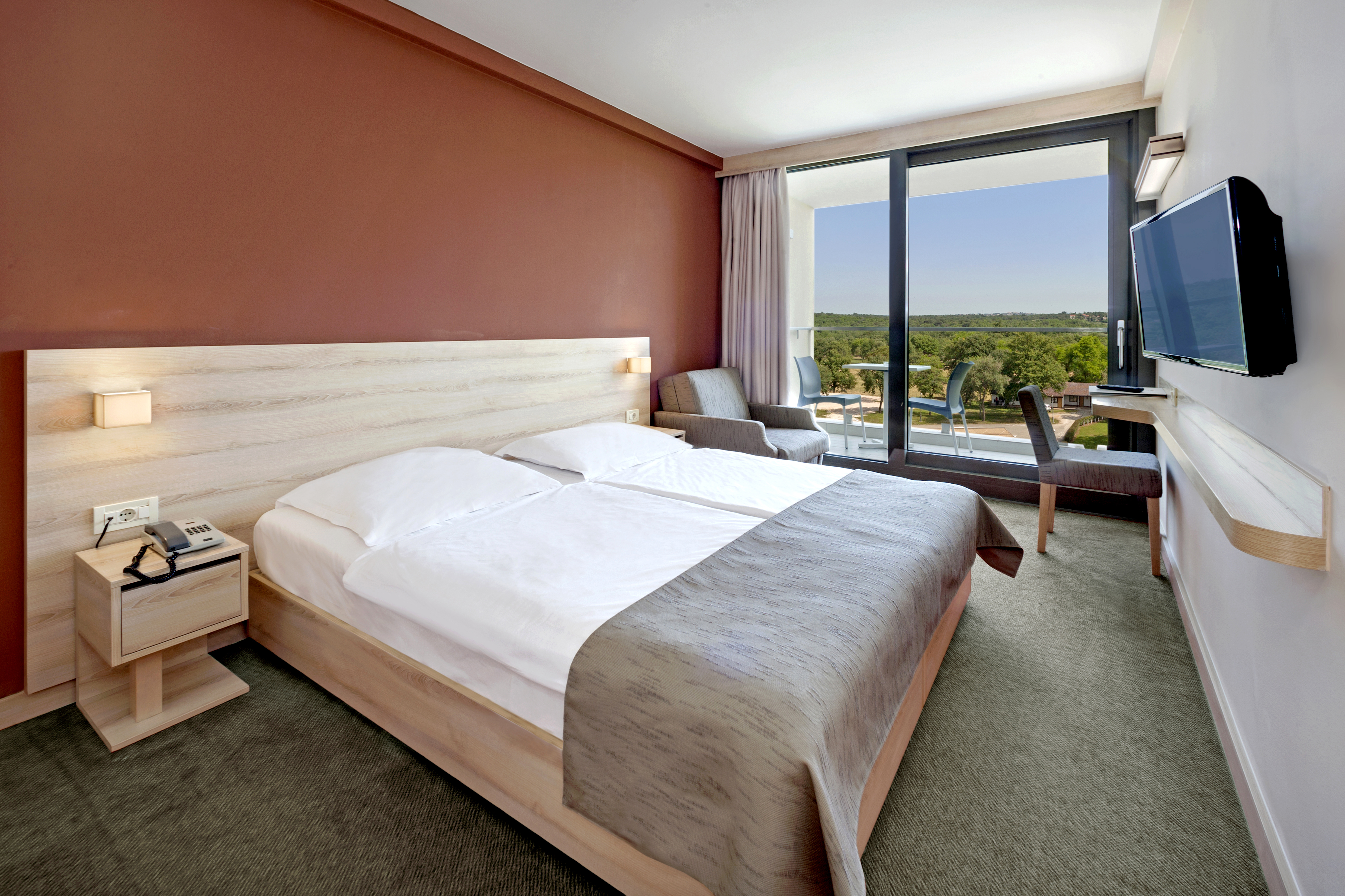 Double Park View with Balcony