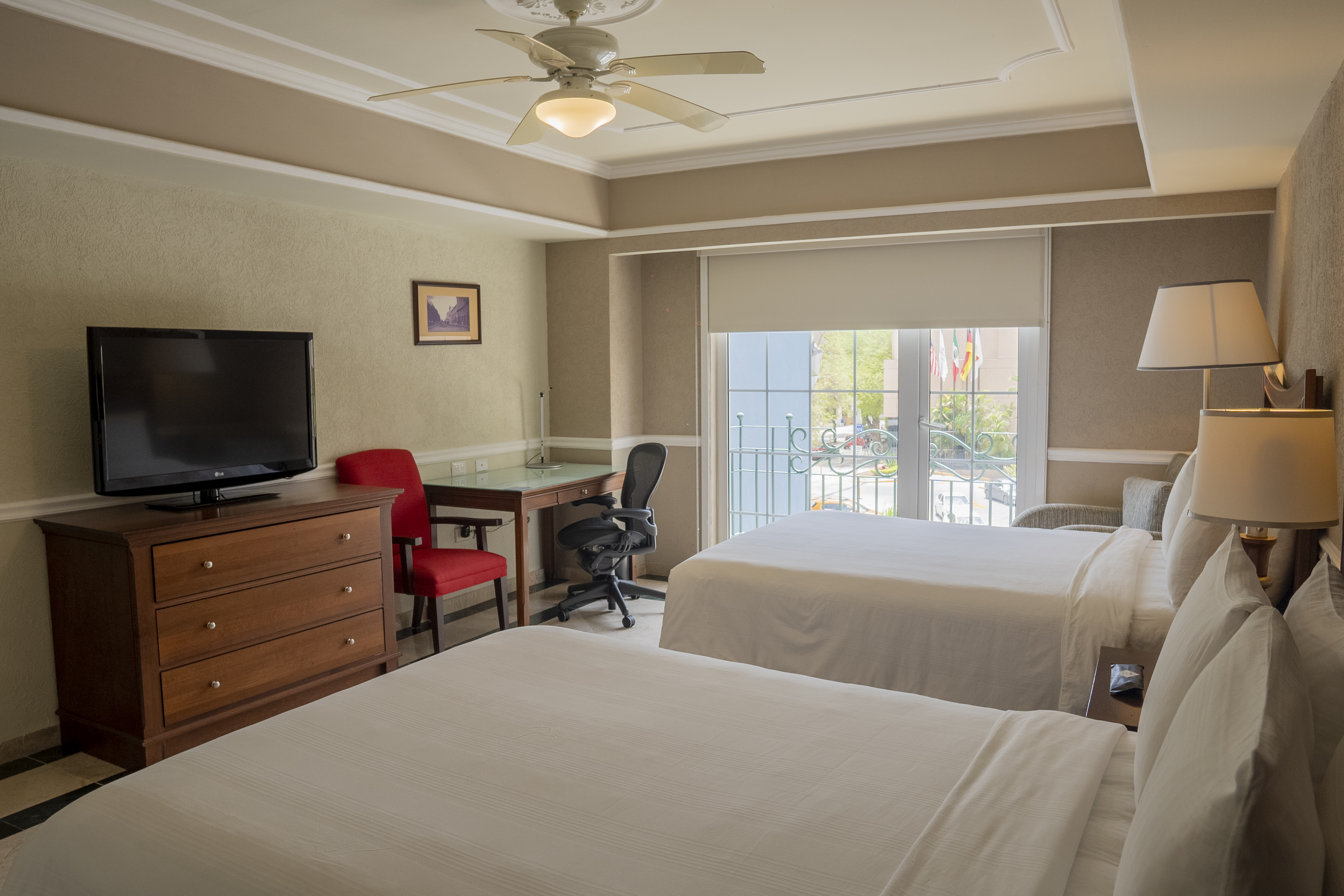 Twin Two Double Beds