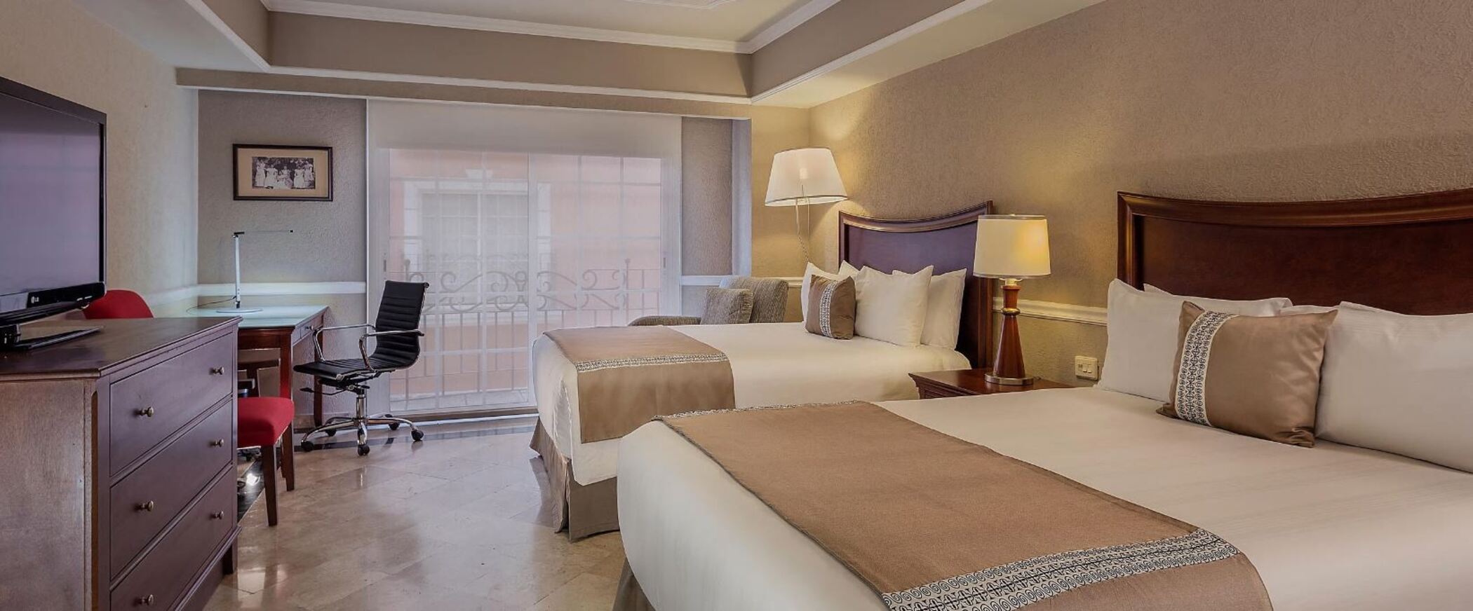 Double Two Double Beds