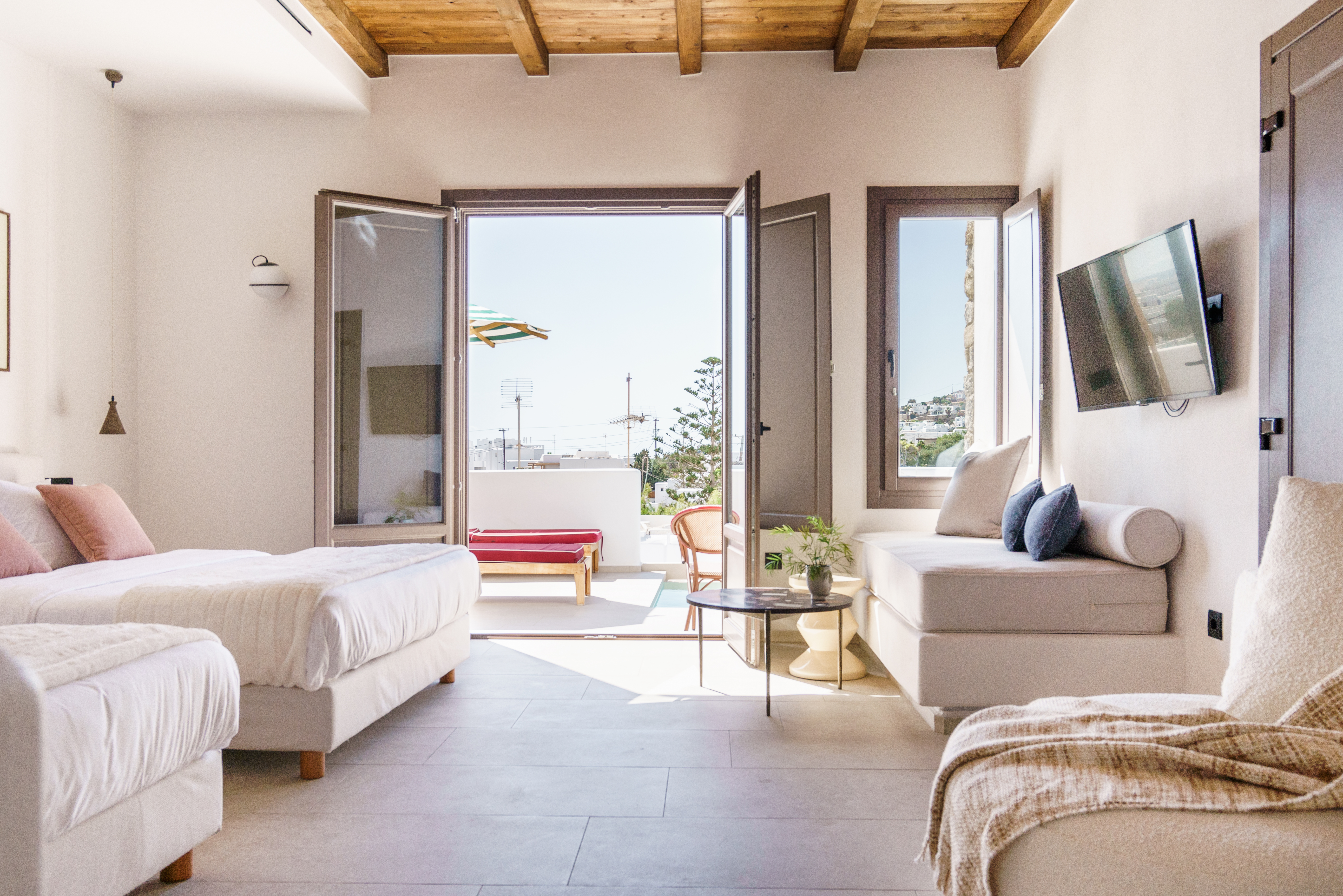 Suite Pool View Two Double Beds