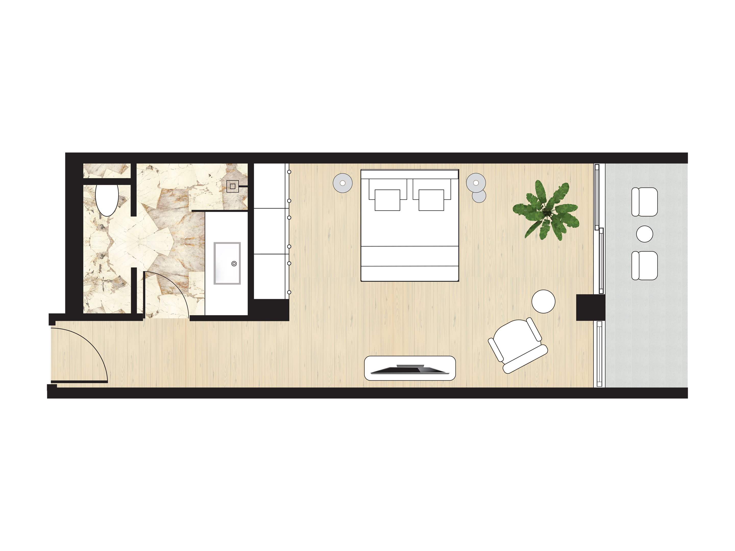 Double or Twin Deluxe Garden View