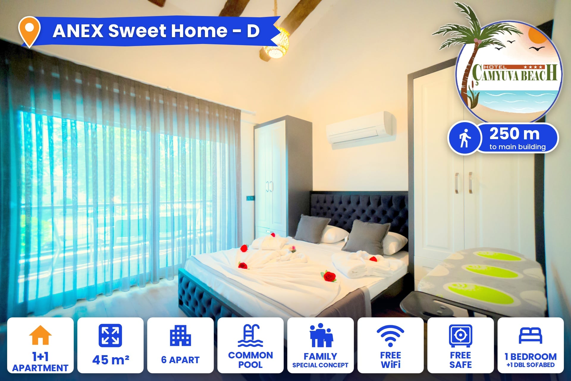 Room Two Double Beds