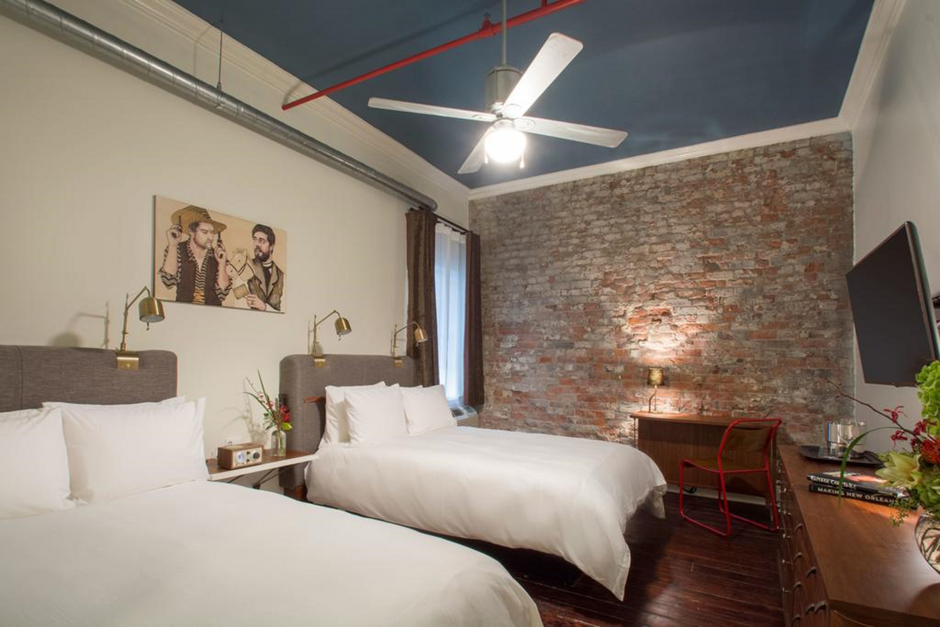 Double Two Double Beds