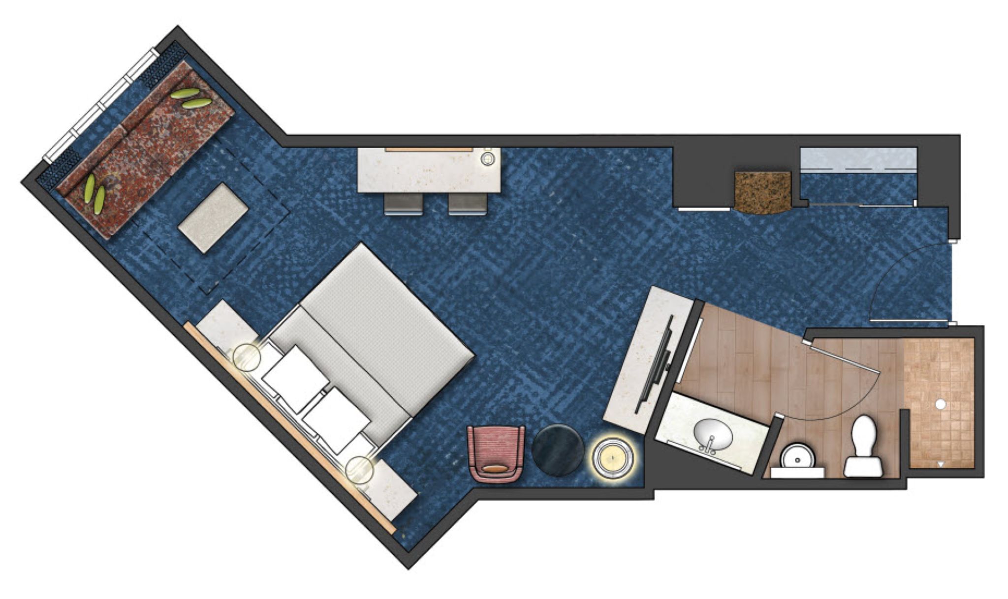 Triple King Size Bed