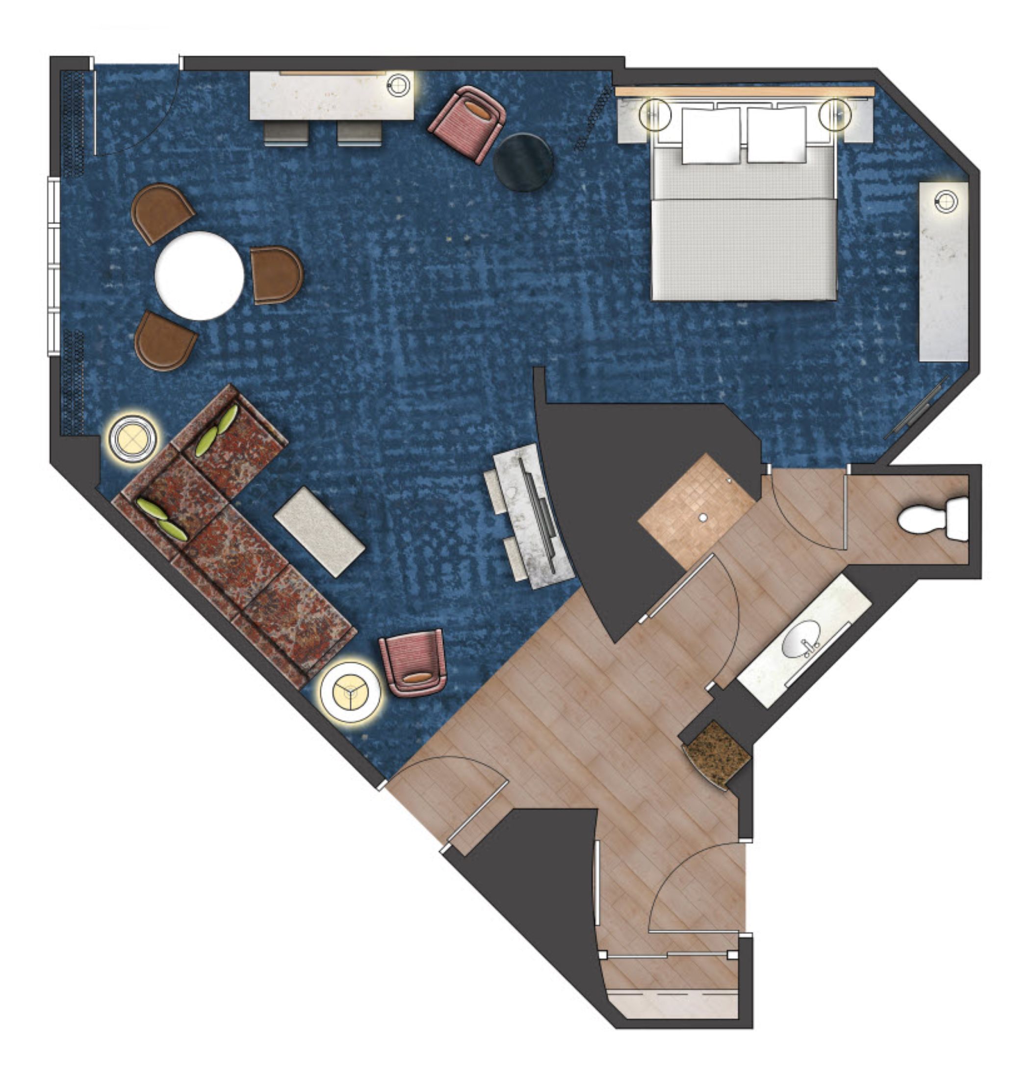 Triple King Size Bed