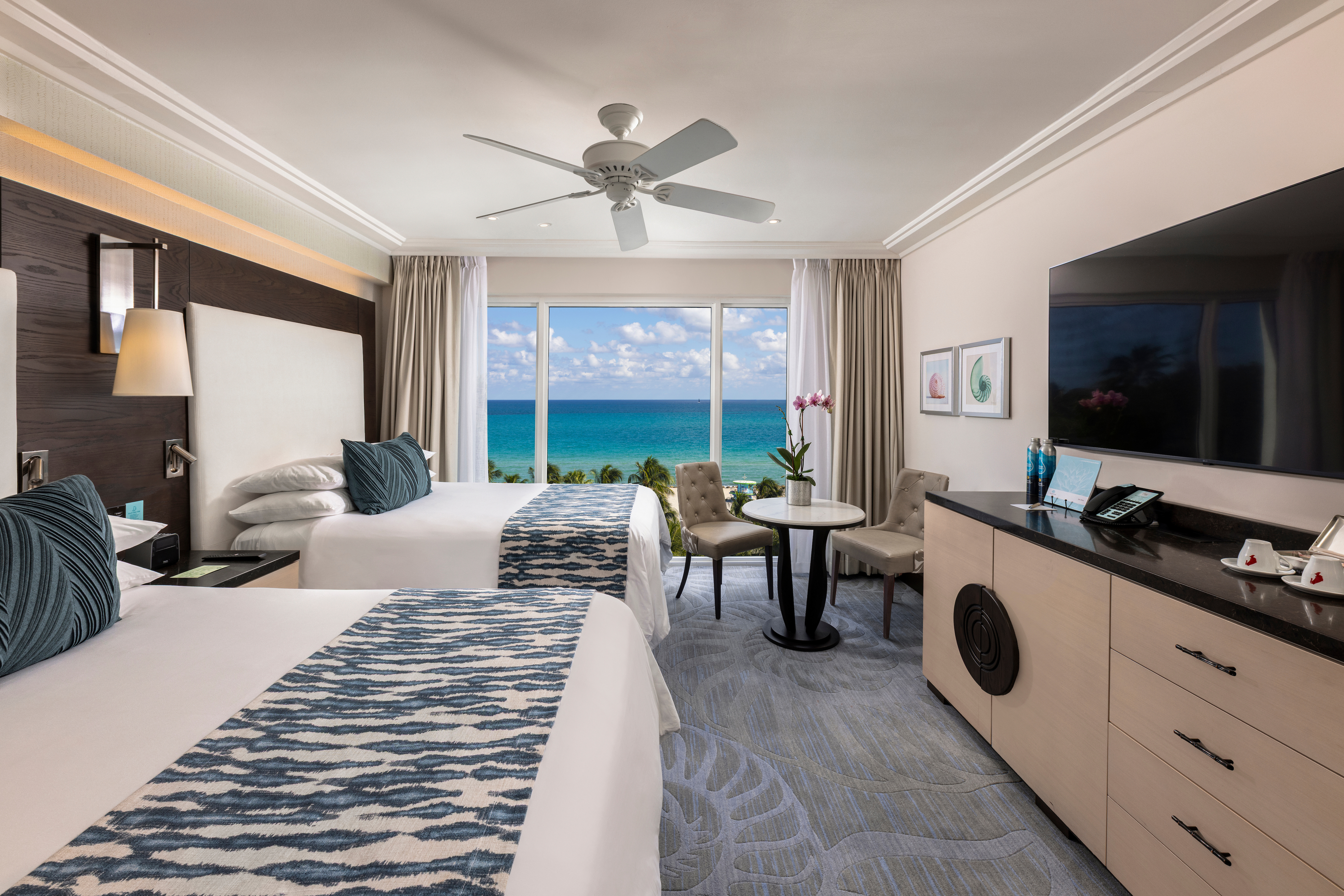 Double Ocean Front Two Double Beds