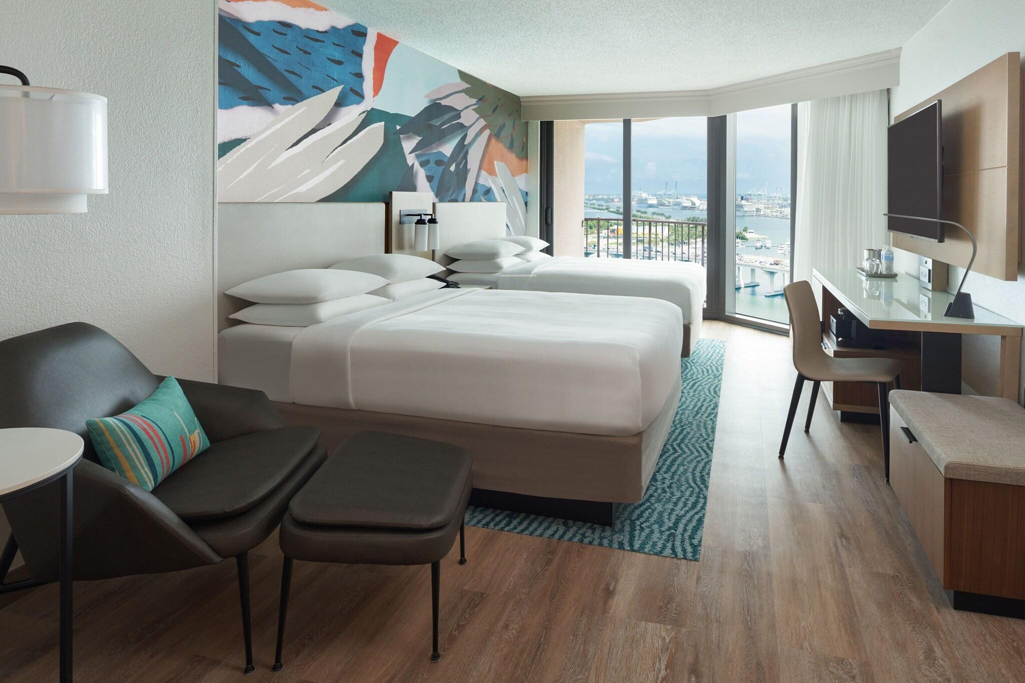 Quadruple City View Two Queen Beds