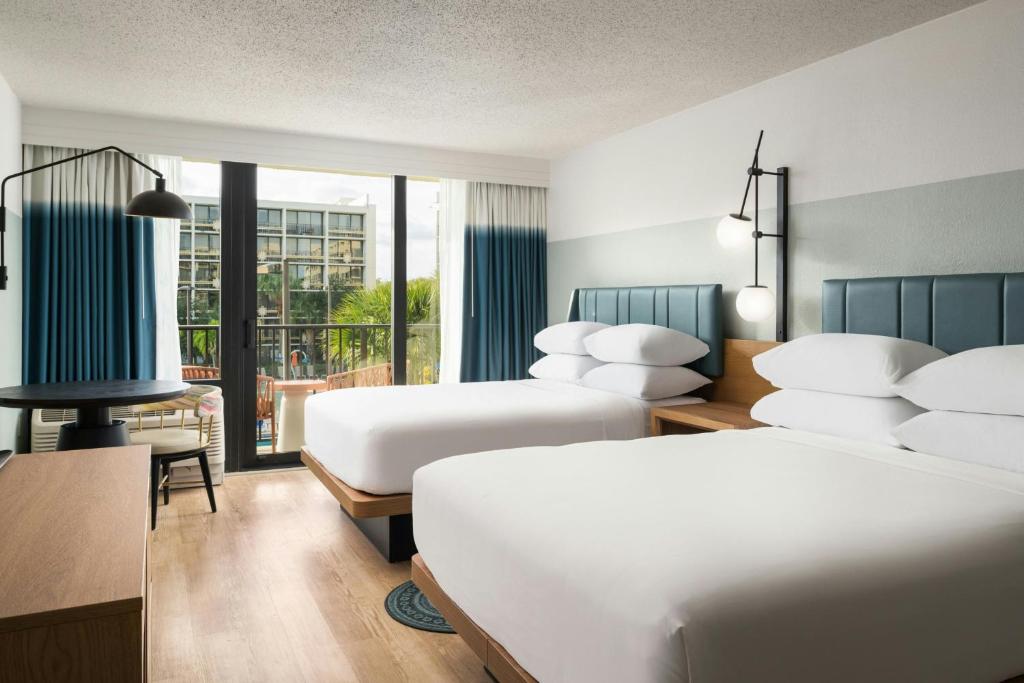 Double Two Queen Beds