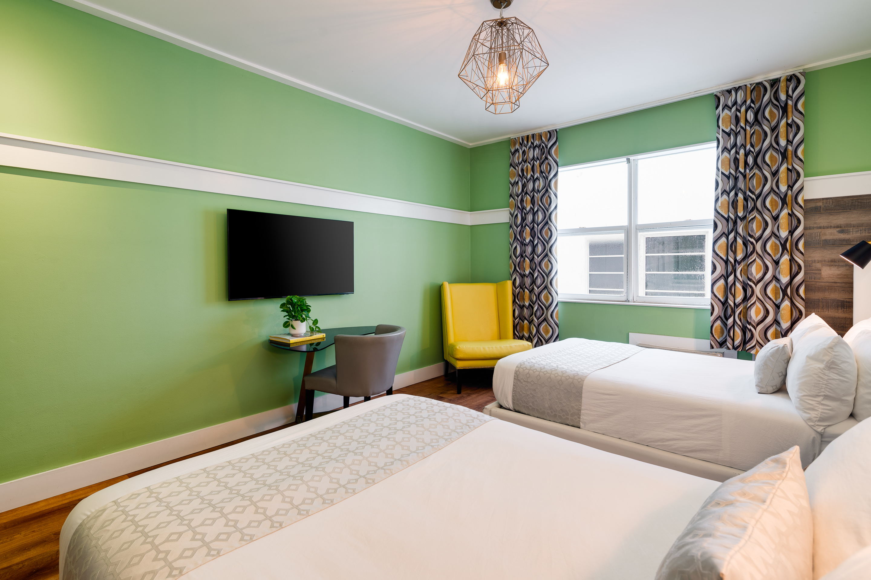 Double Two Double Beds