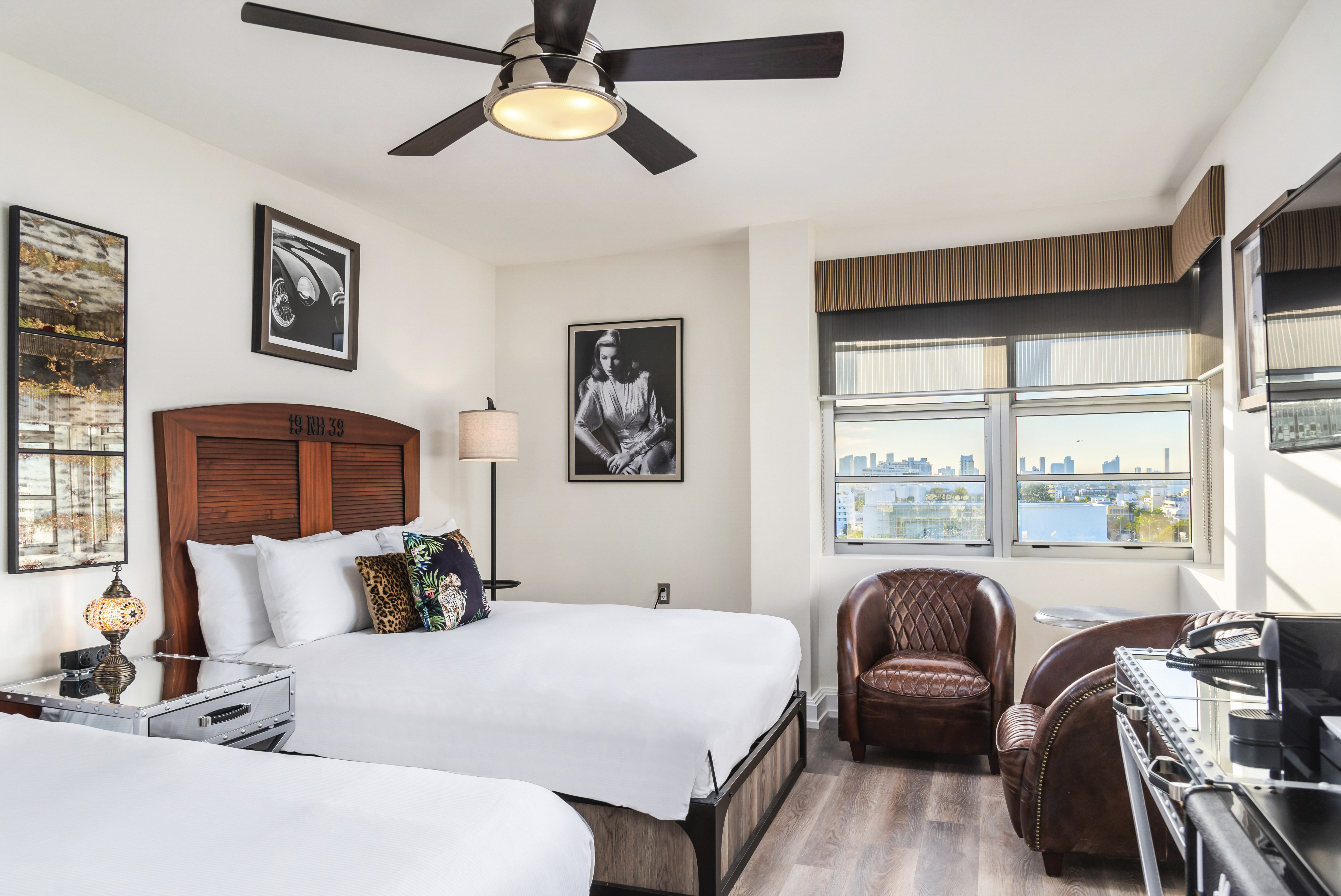 Double City View Two Double Beds