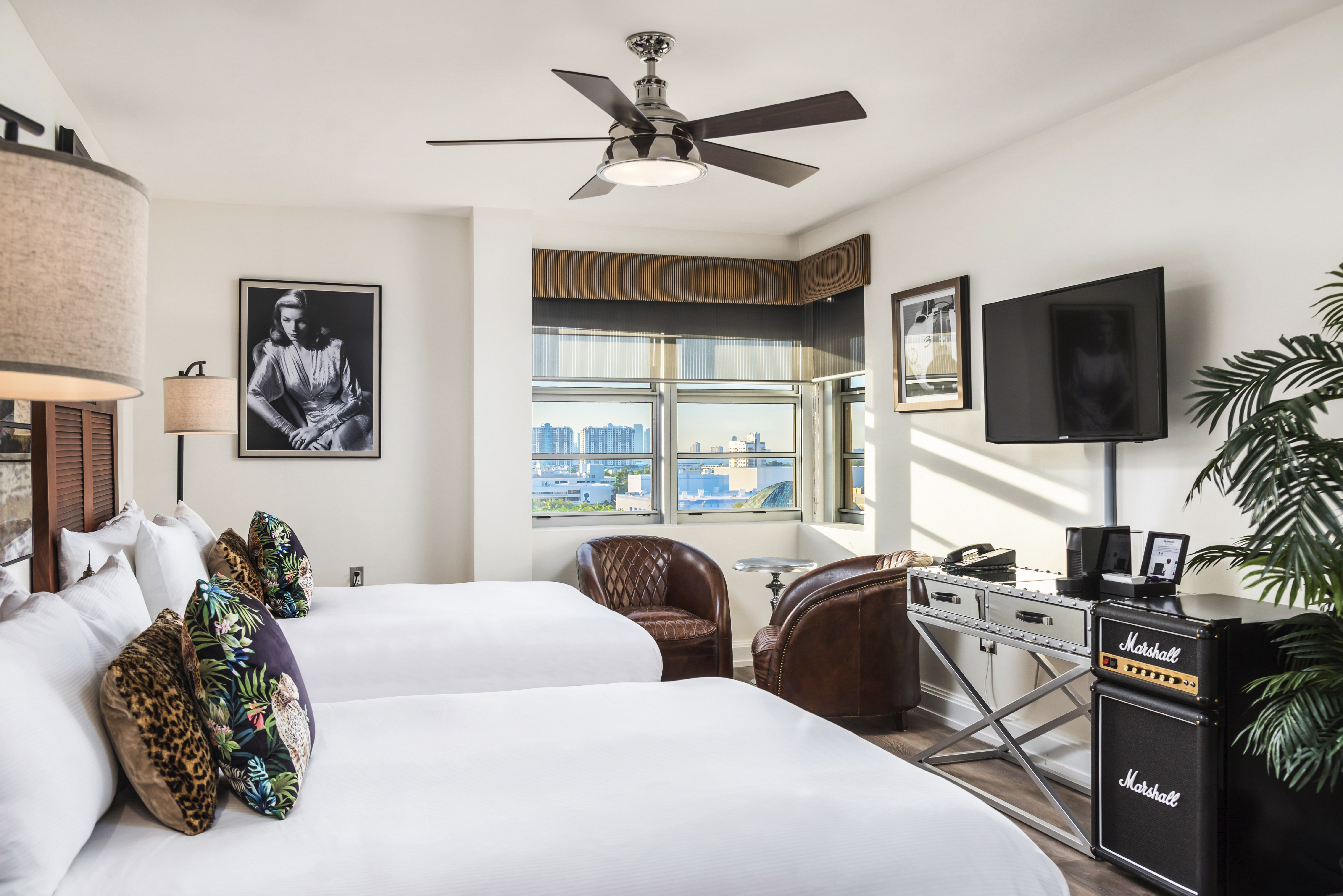 Double City View Two Double Beds