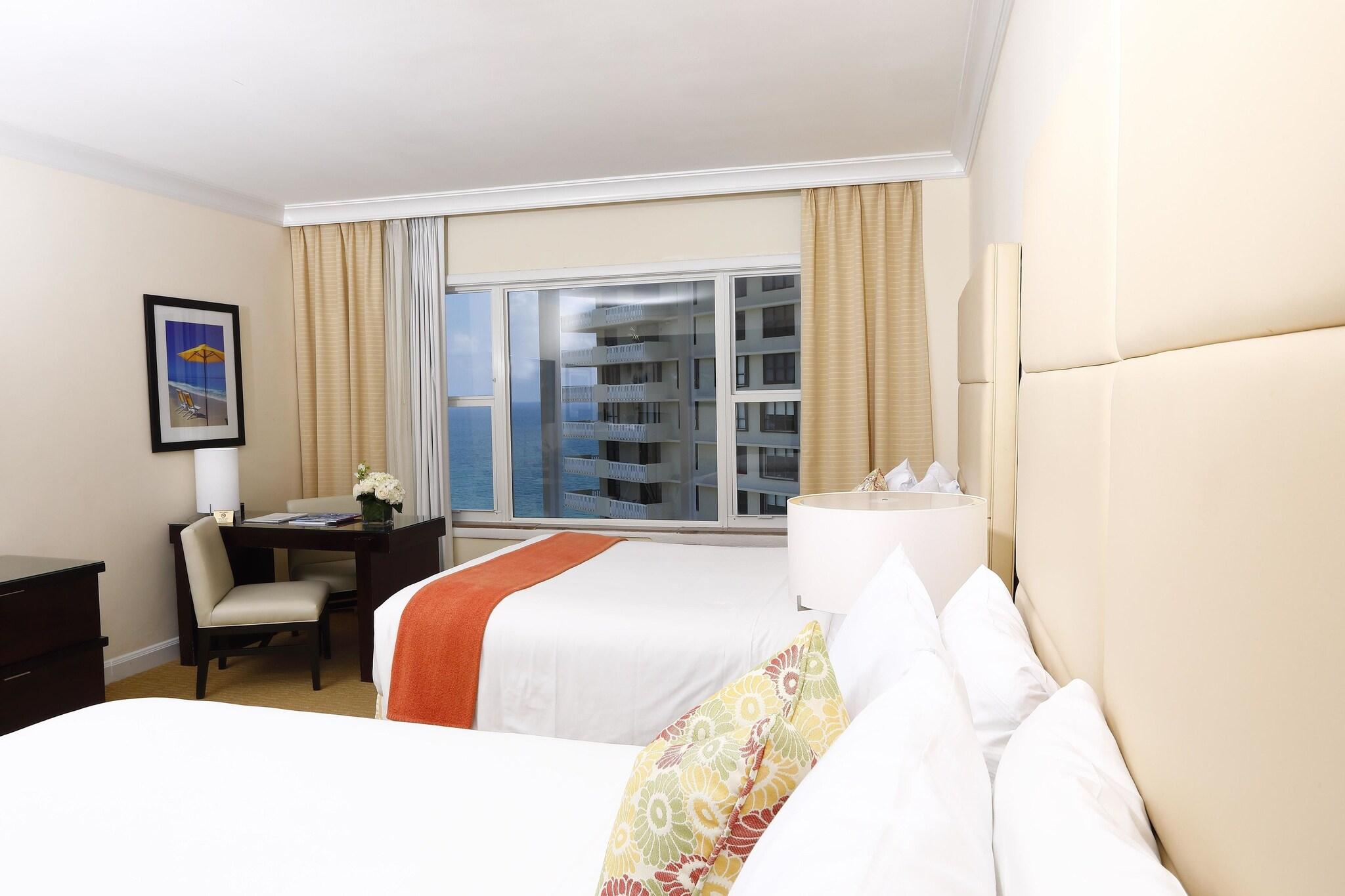 Room Partial Ocean View Two Double Beds