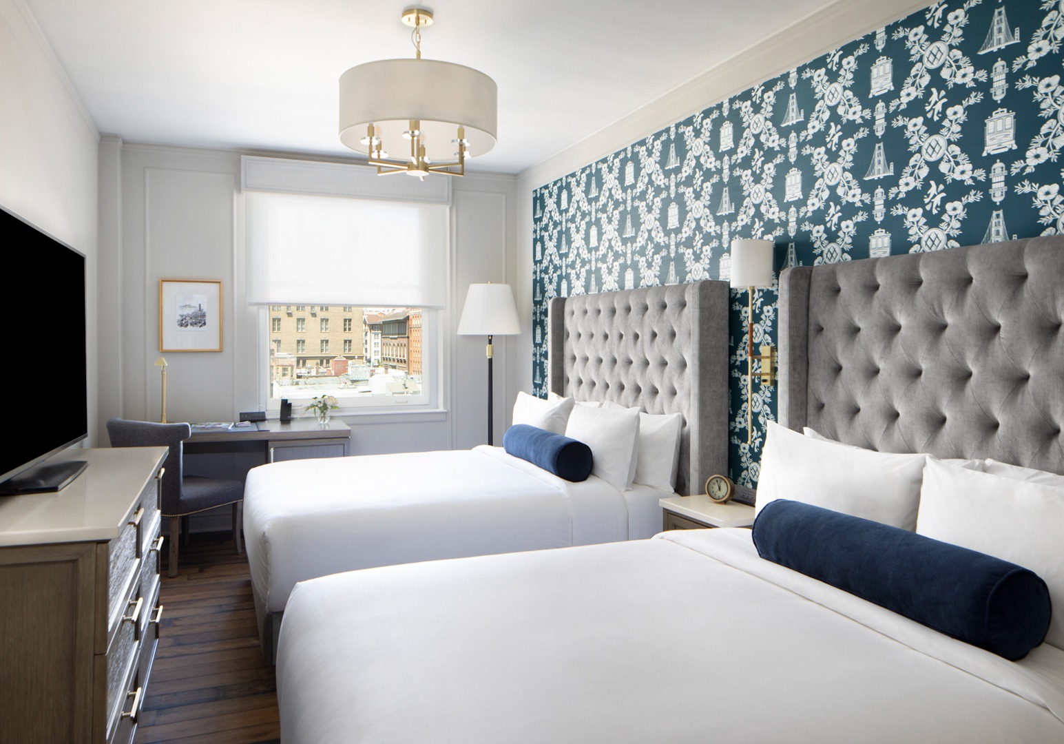 Twin Two Double Beds