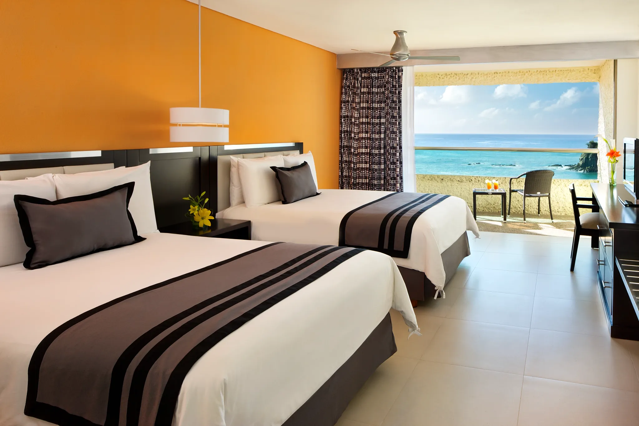 Double Two Double Beds