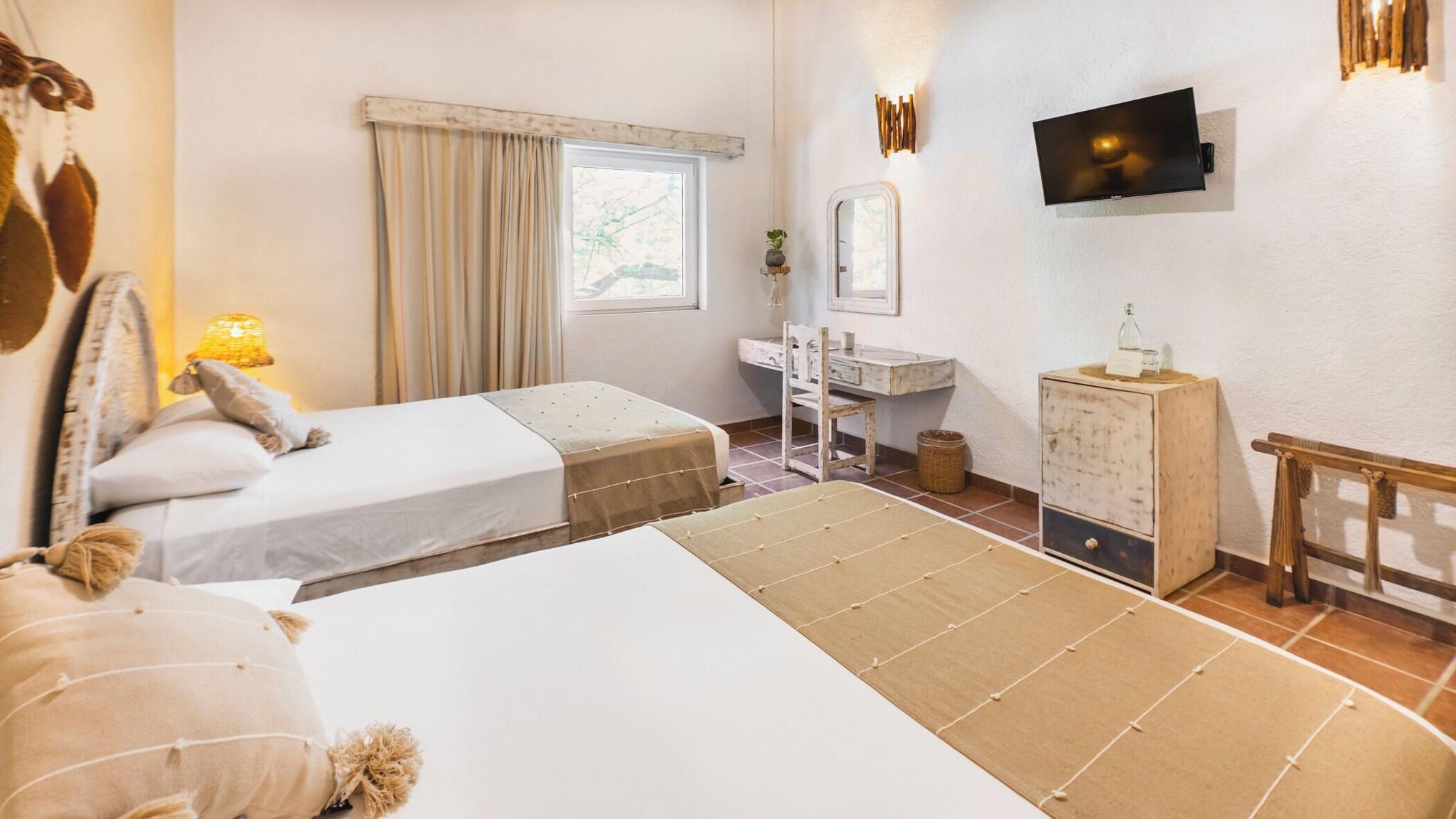 Double Two Double Beds