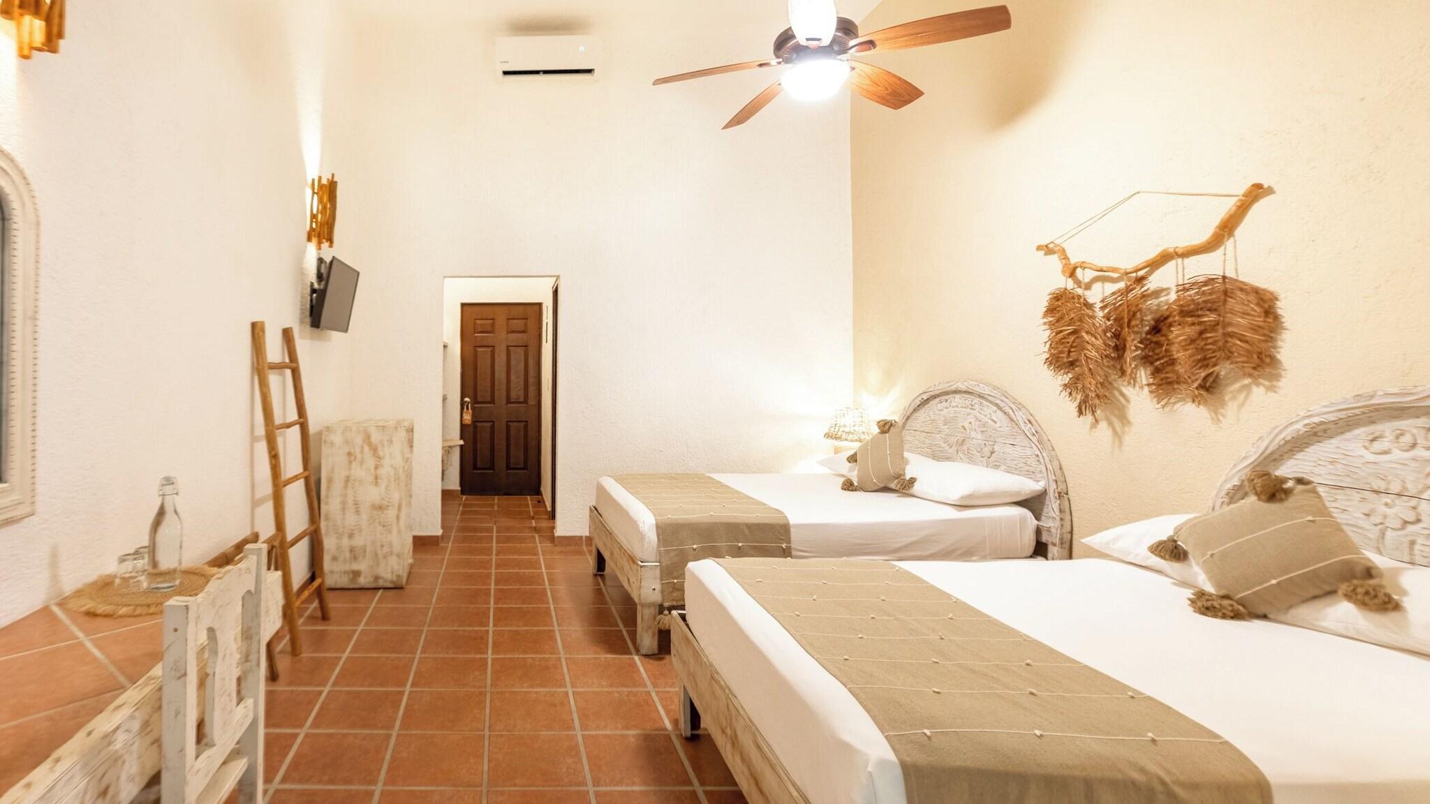 Double Two Double Beds