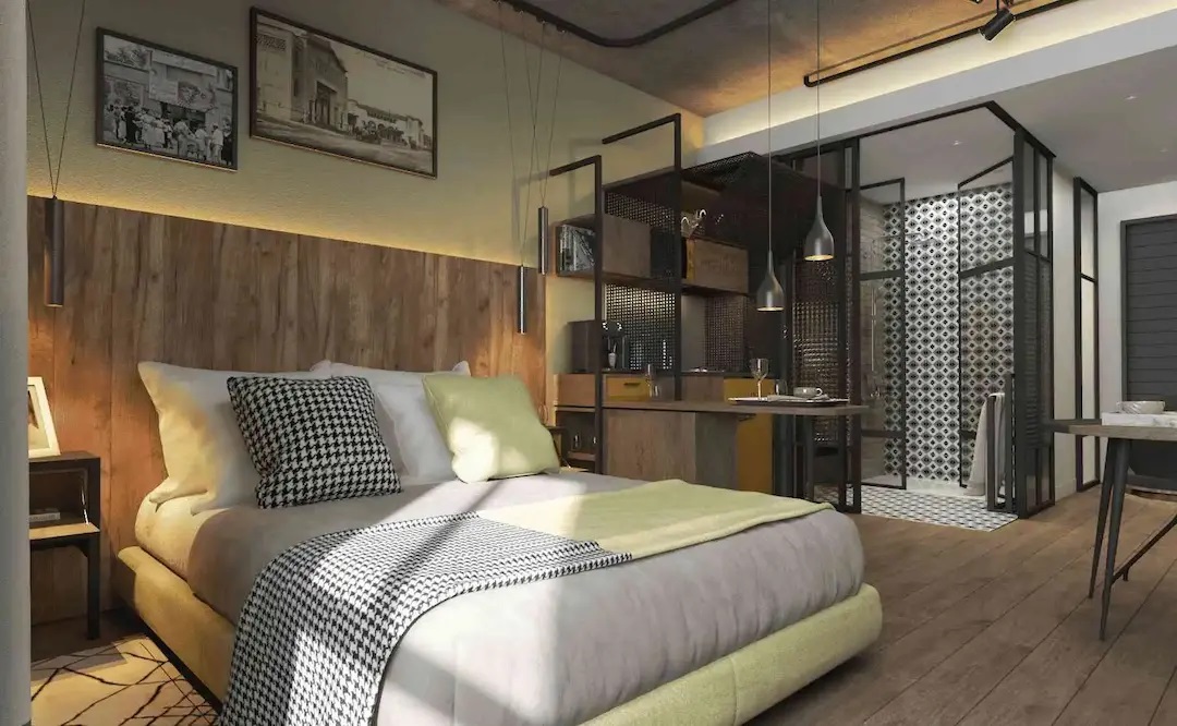 Studio King Size Bed