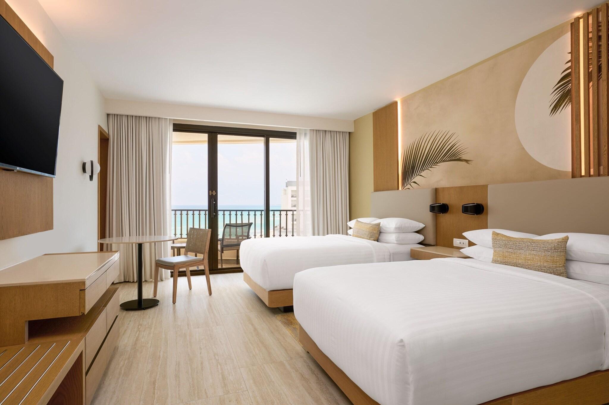 Quadruple Ocean View Two Double Beds