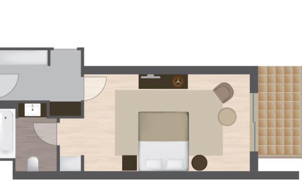 Villa Two Bedrooms with Terrace