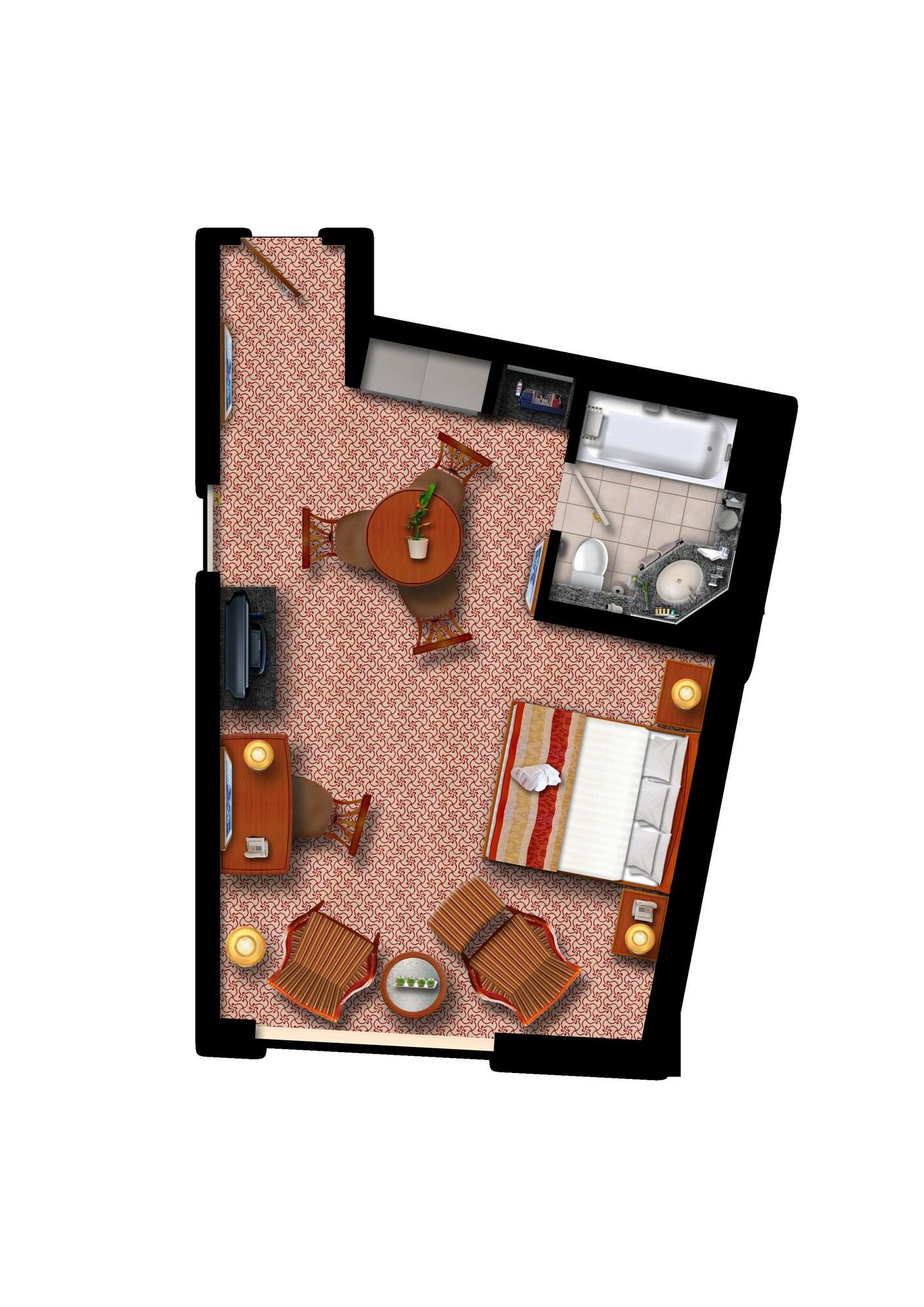 Studio King Size Bed