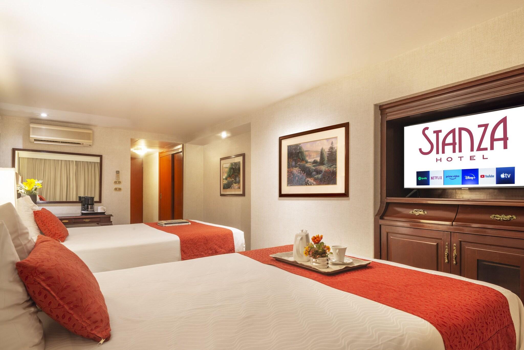 Double Two Double Beds