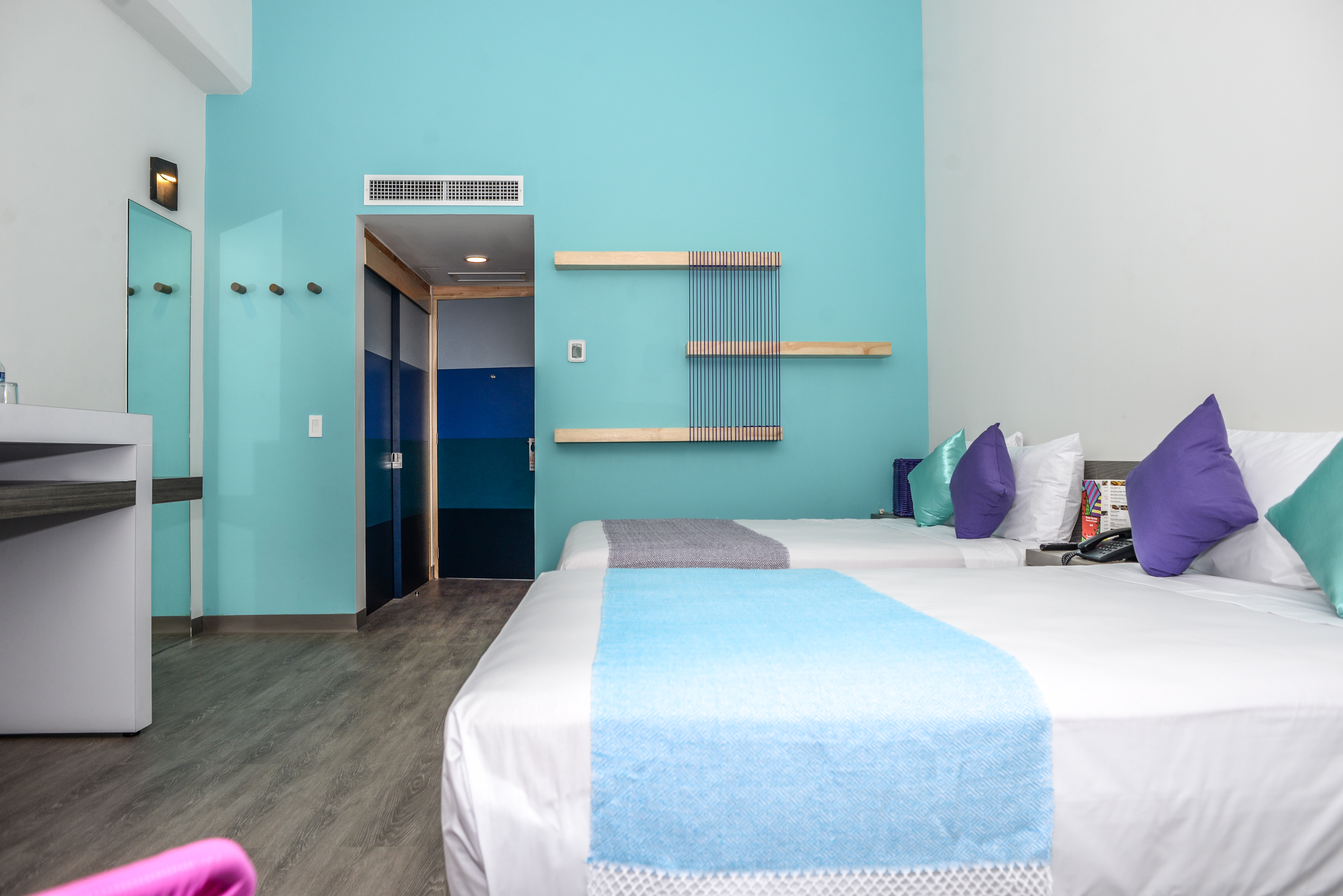 Single Deluxe Two Double Beds