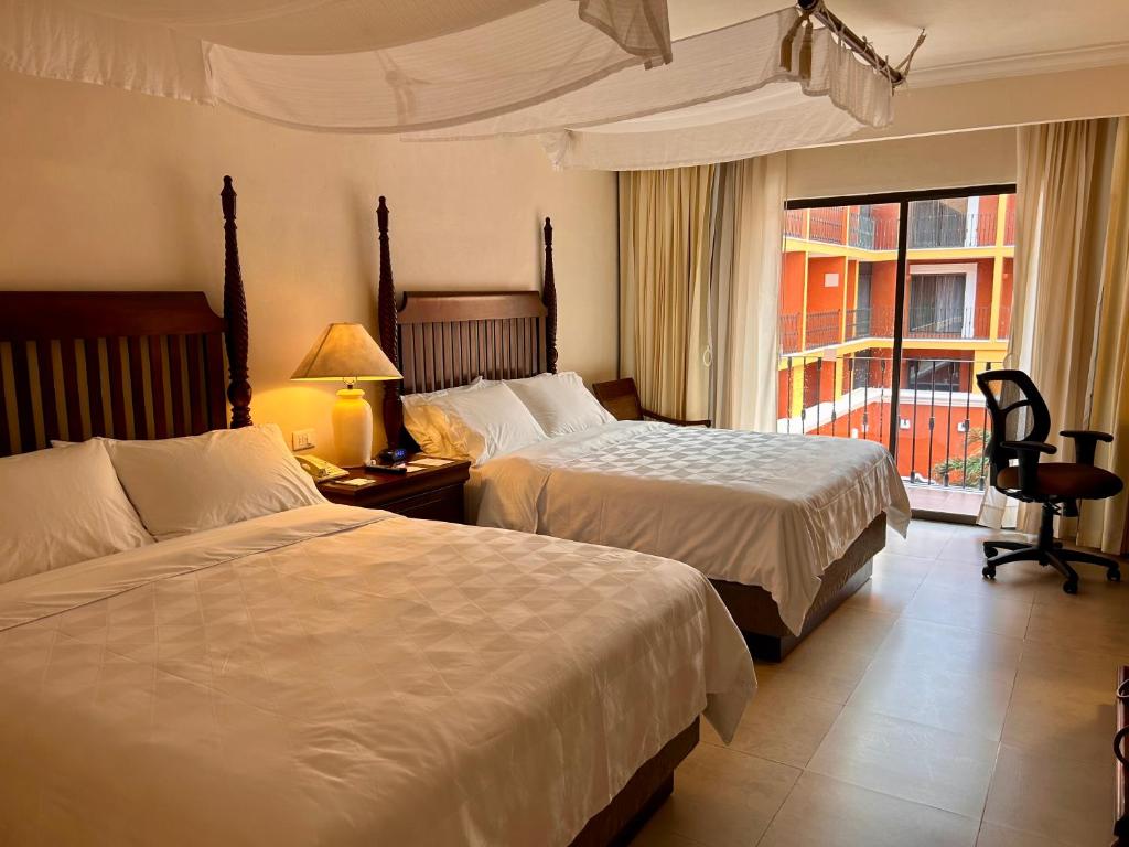 Double Two Double Beds