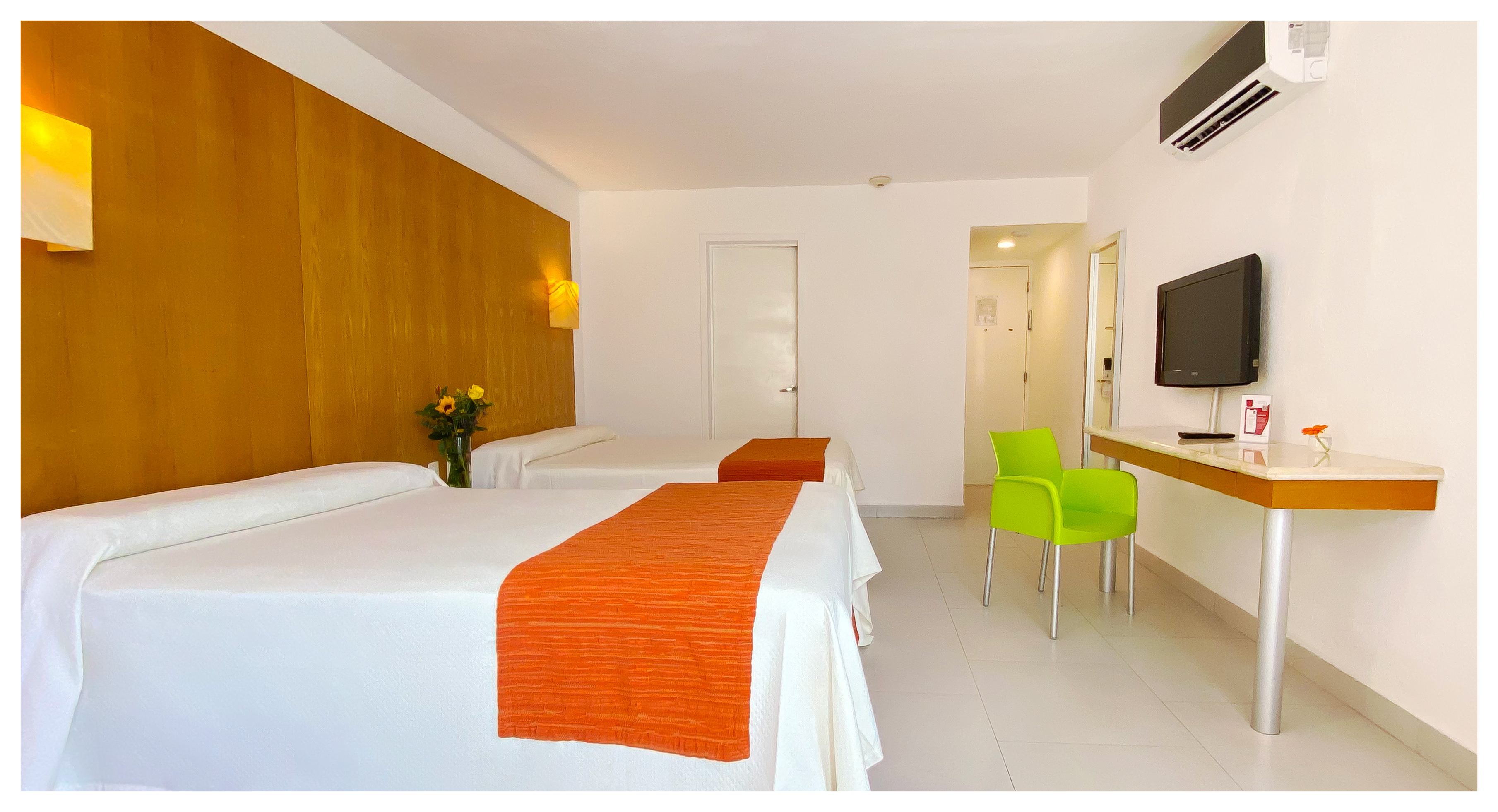 Double Two Double Beds