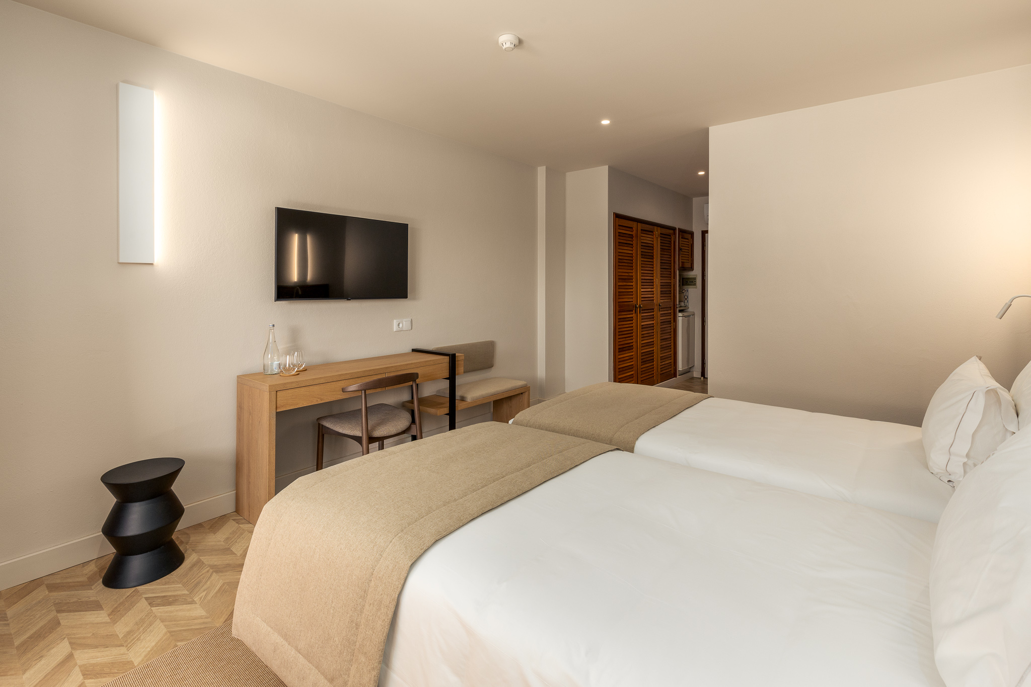 Twin Garden View with Balcony