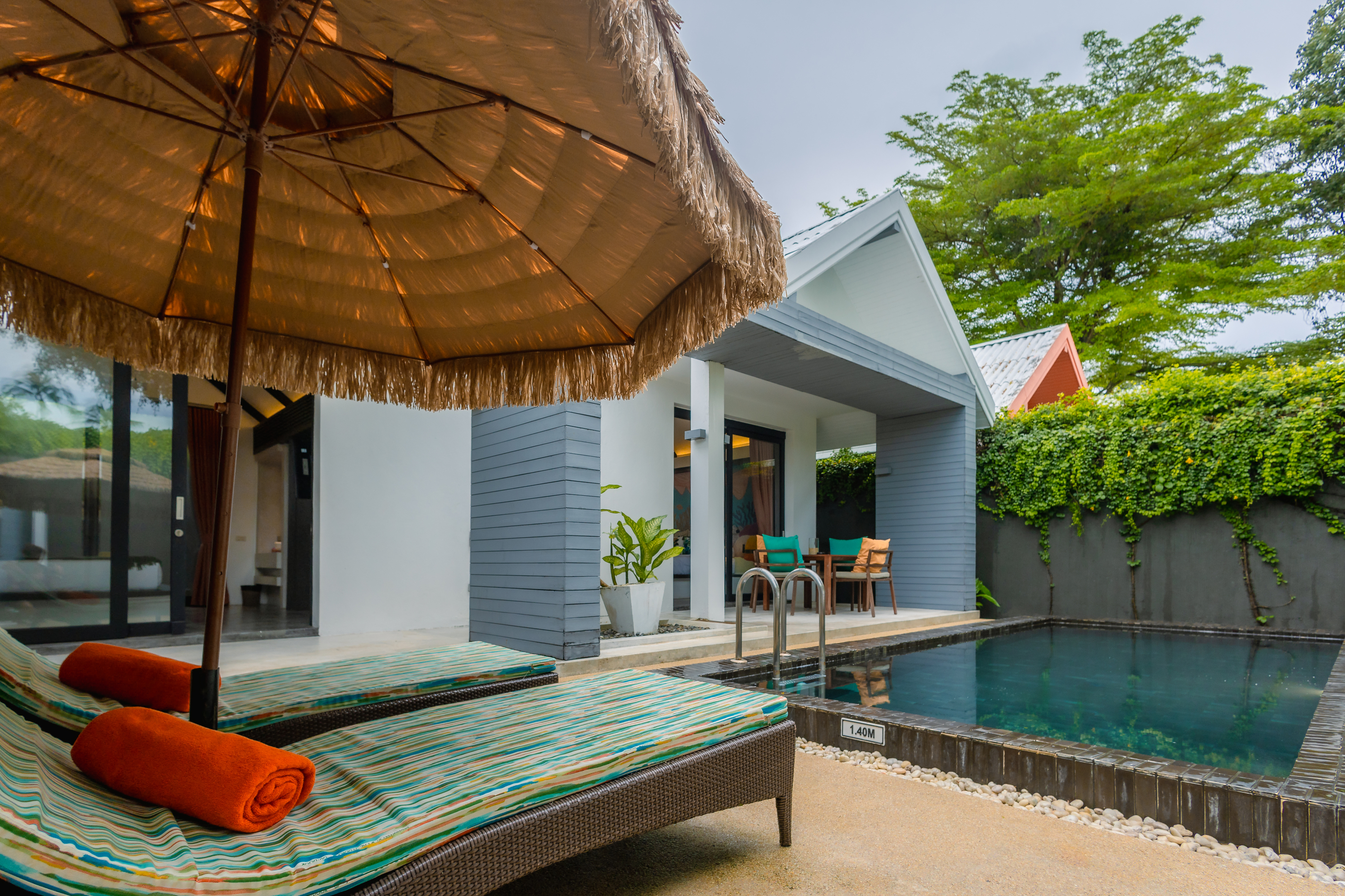 Family Room with Private Pool
