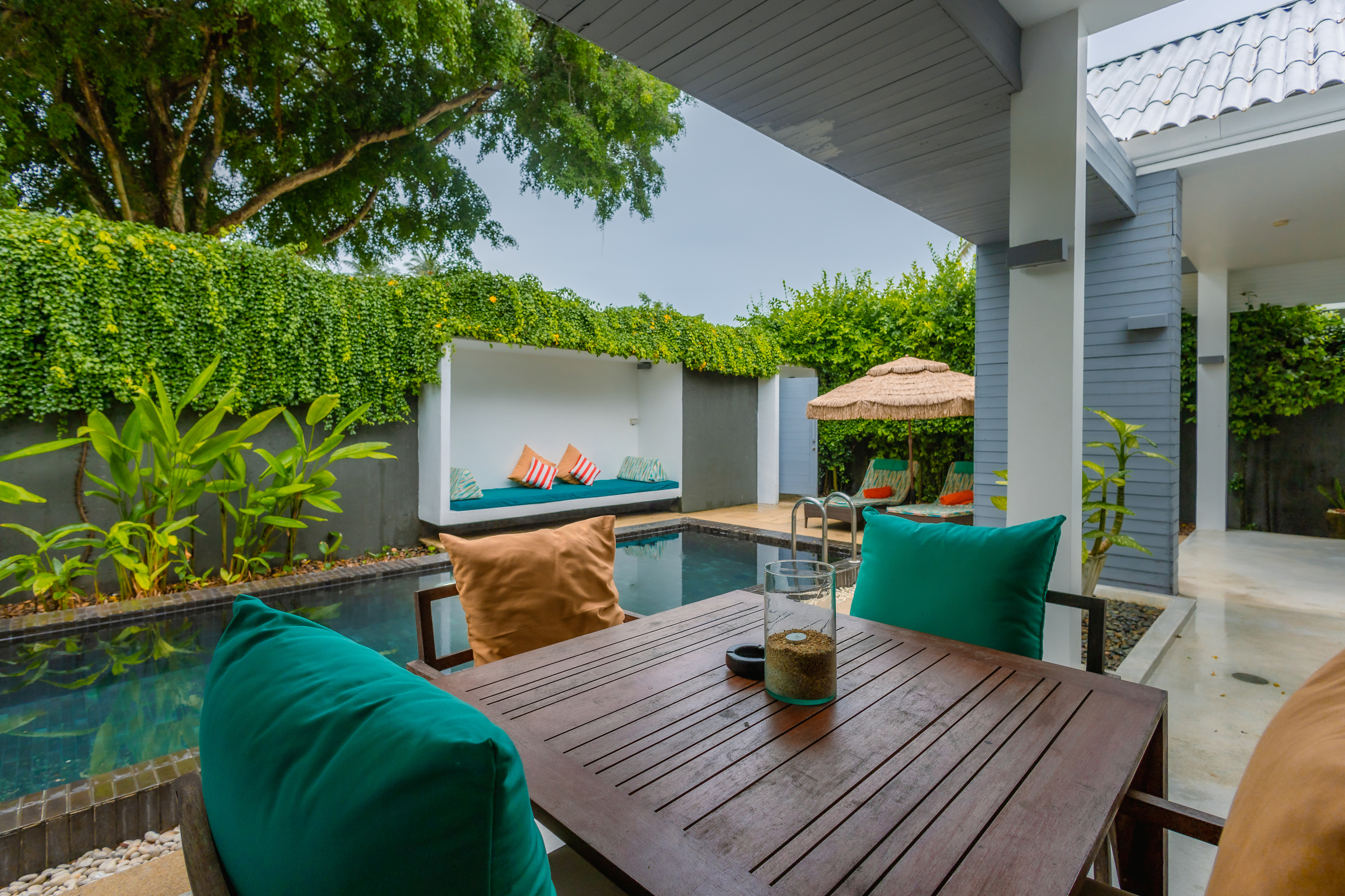 Family Room with Private Pool