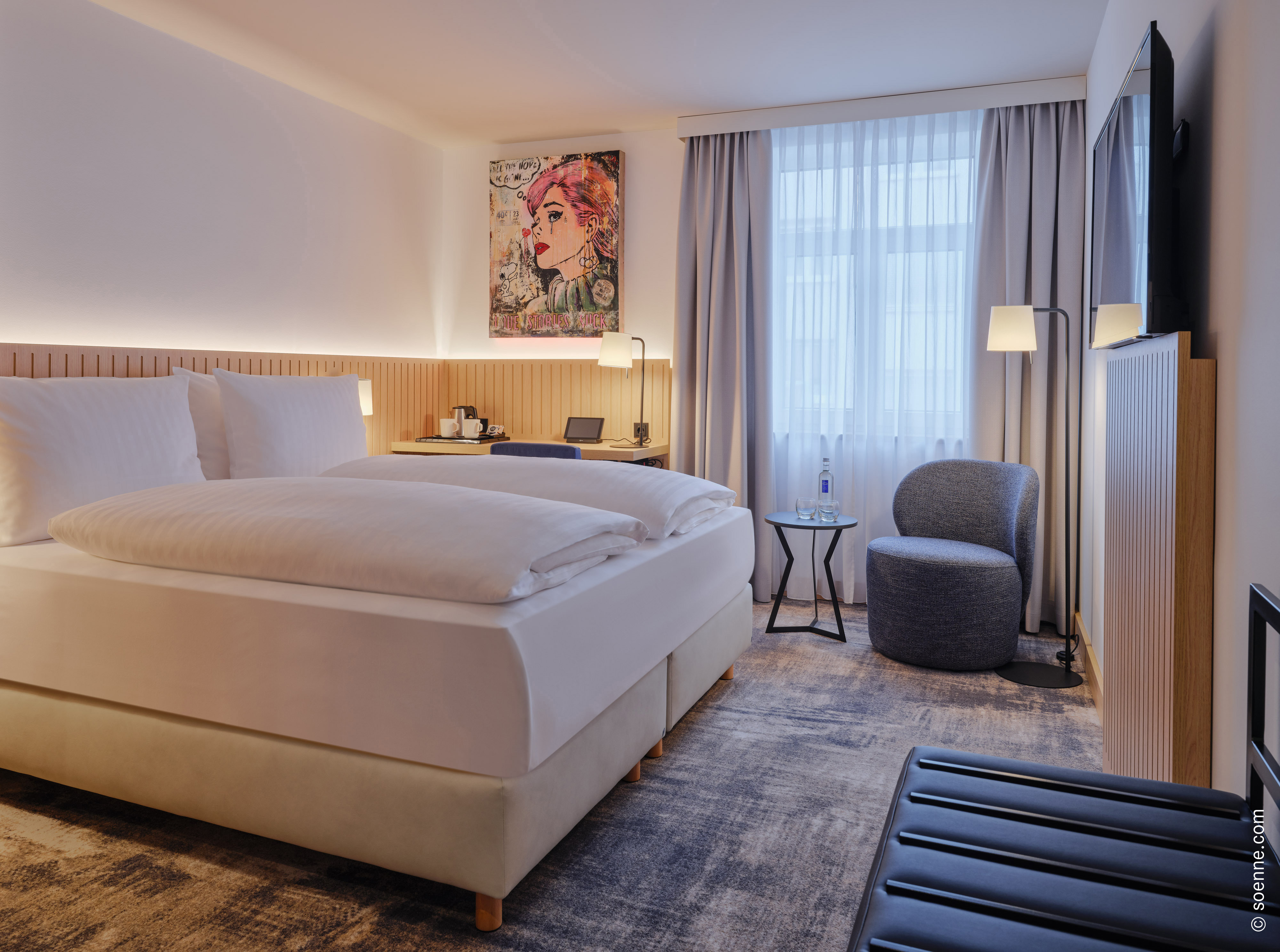 Double Queen Size Bed