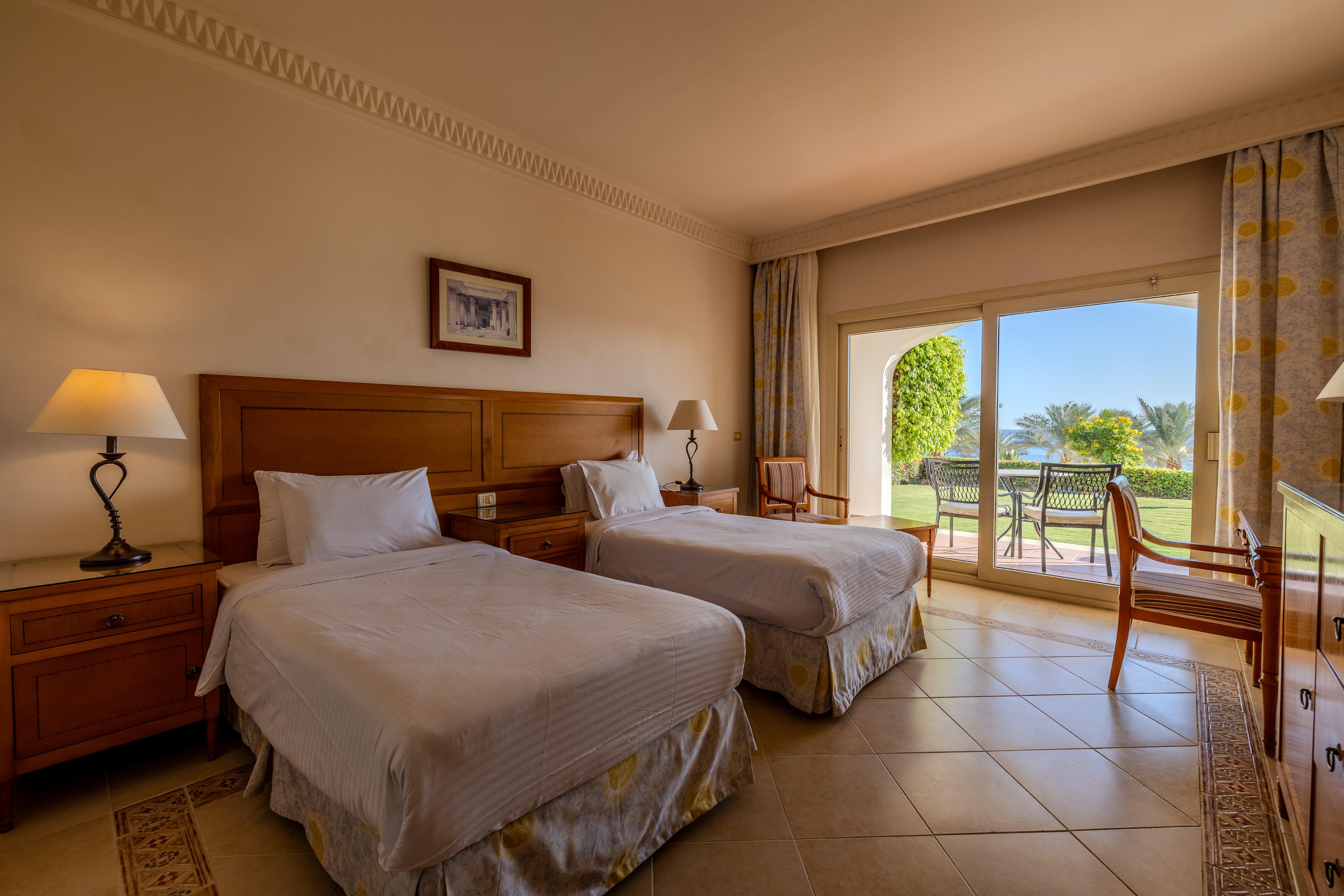 Twin Garden View with Balcony