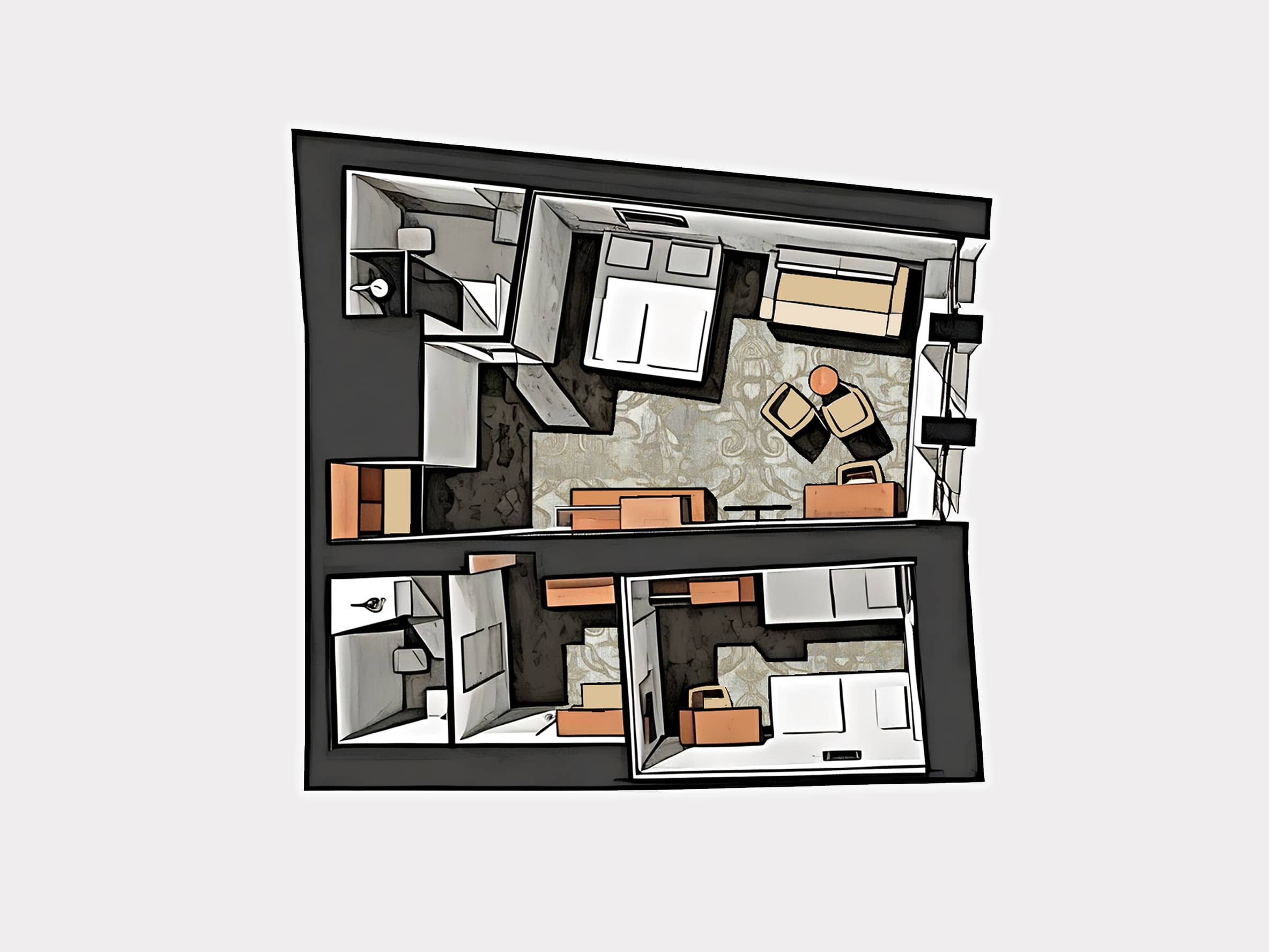 Family Room Two Bedrooms Two Bathrooms