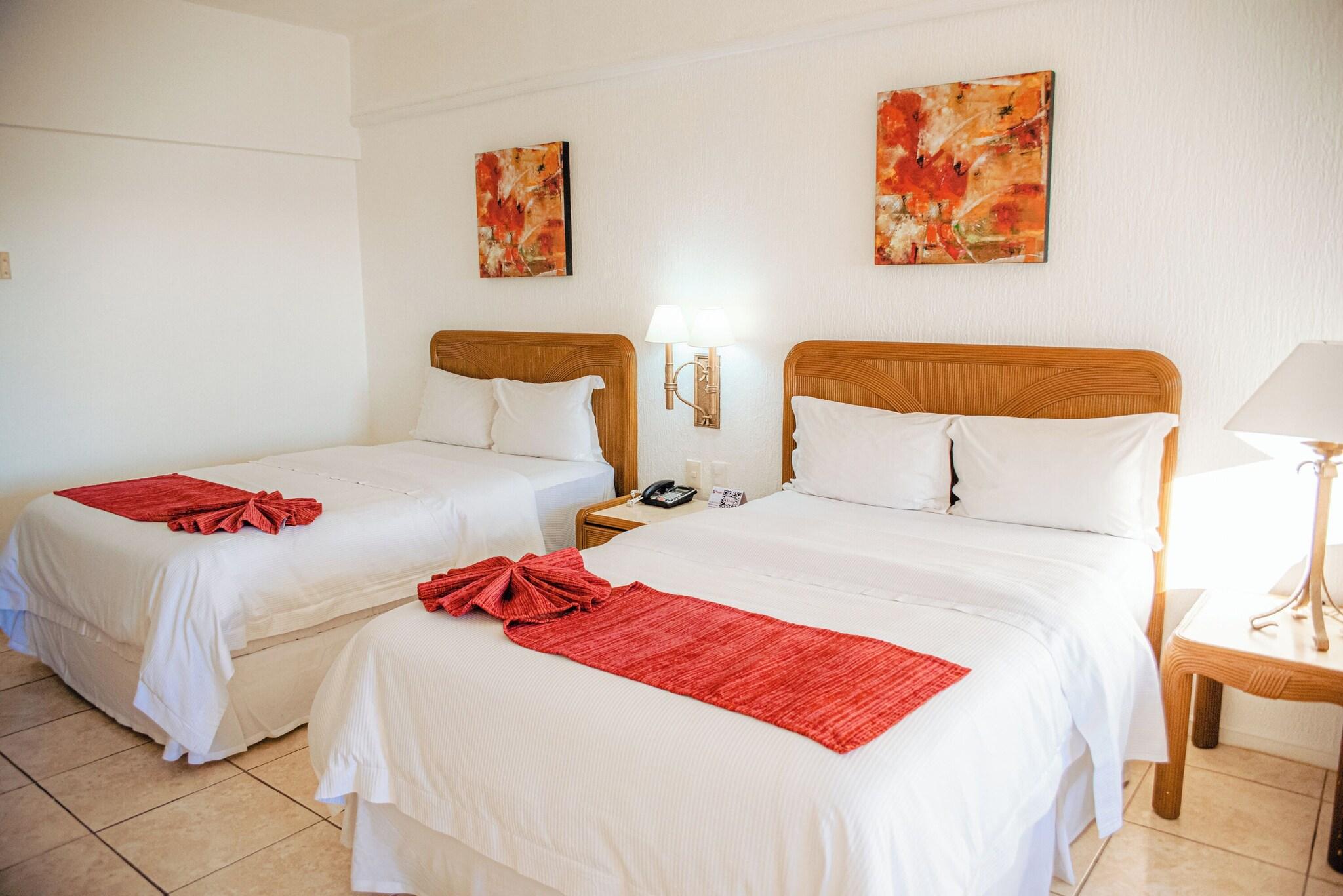 Double Two Double Beds