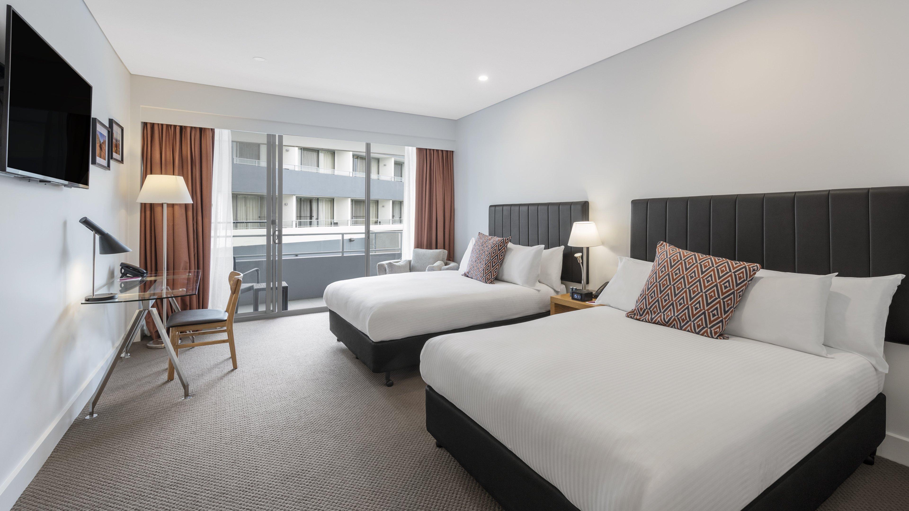 Twin Pool View Two Double Beds