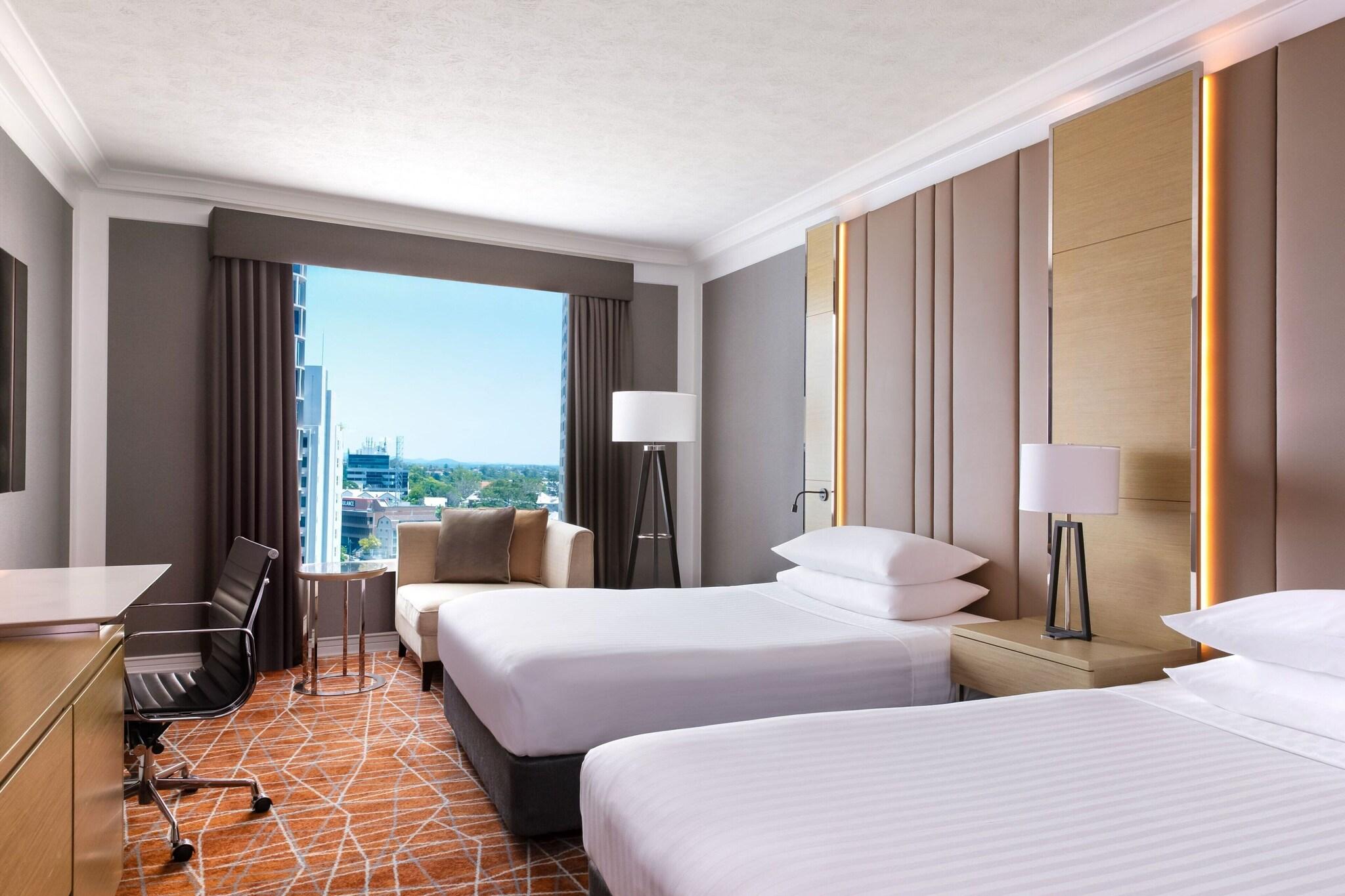 Quadruple City View Two Double Beds