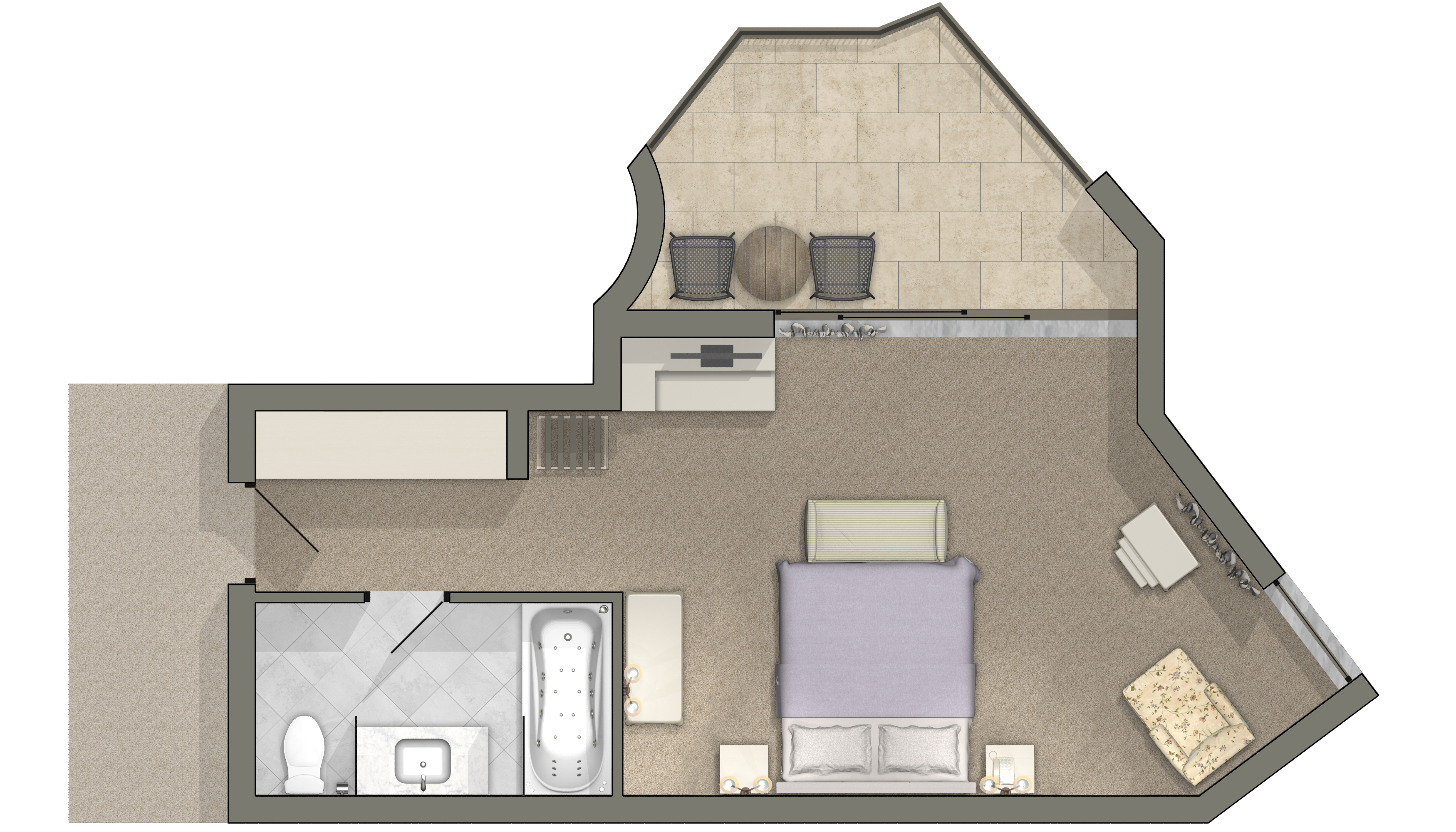 Double or Twin Deluxe Sea Front