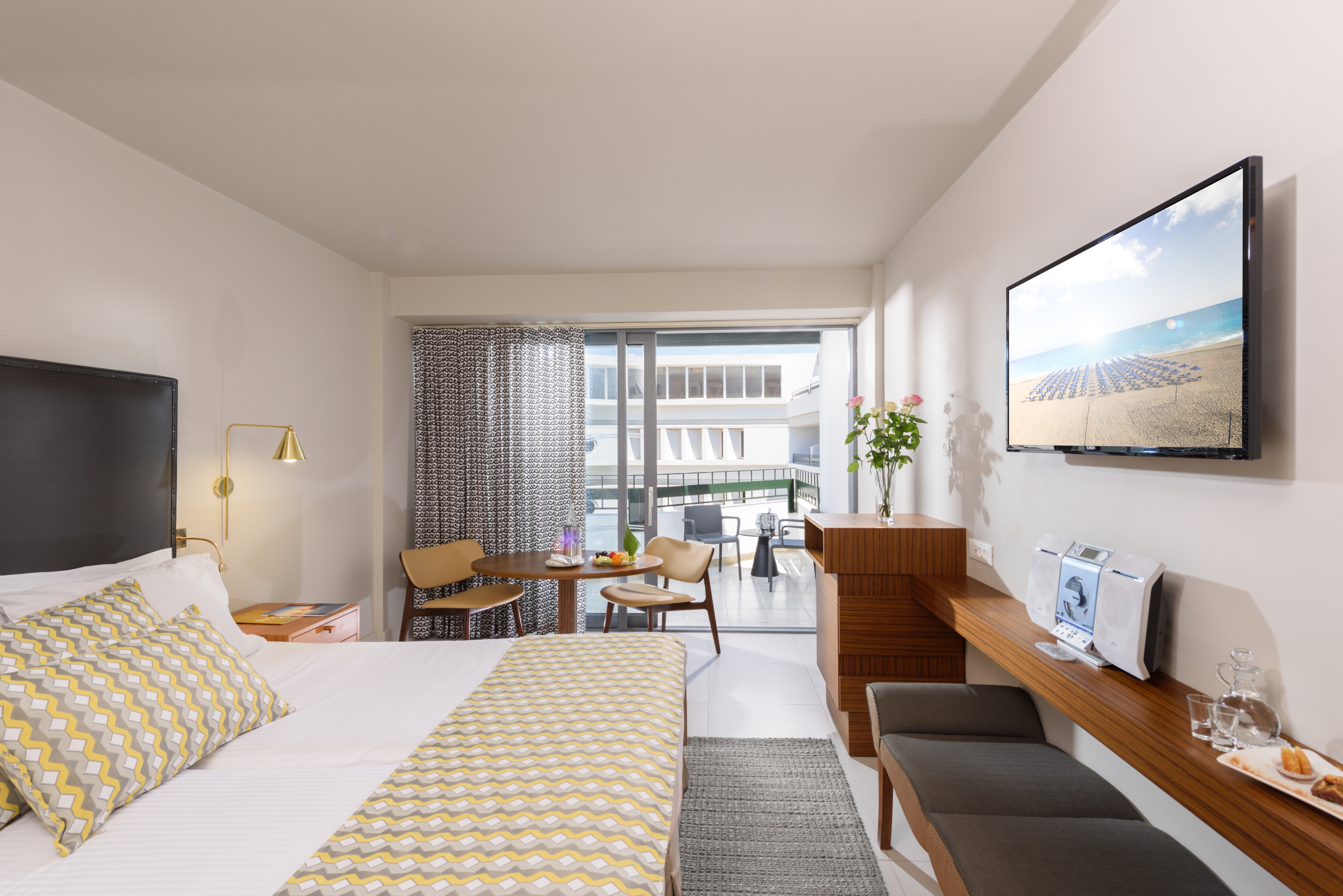 Double or Twin Partial Ocean View Two Double Beds