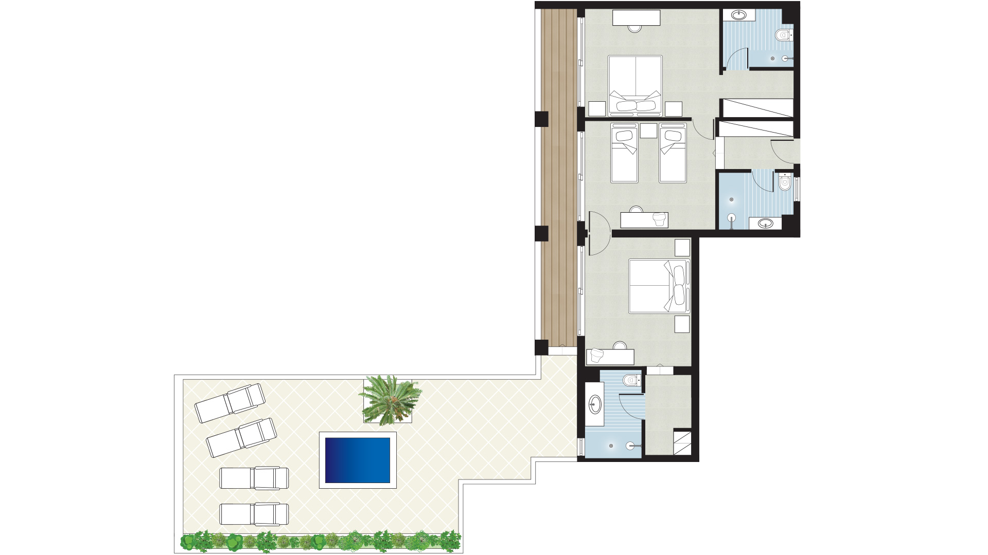 Suite Three Bedrooms