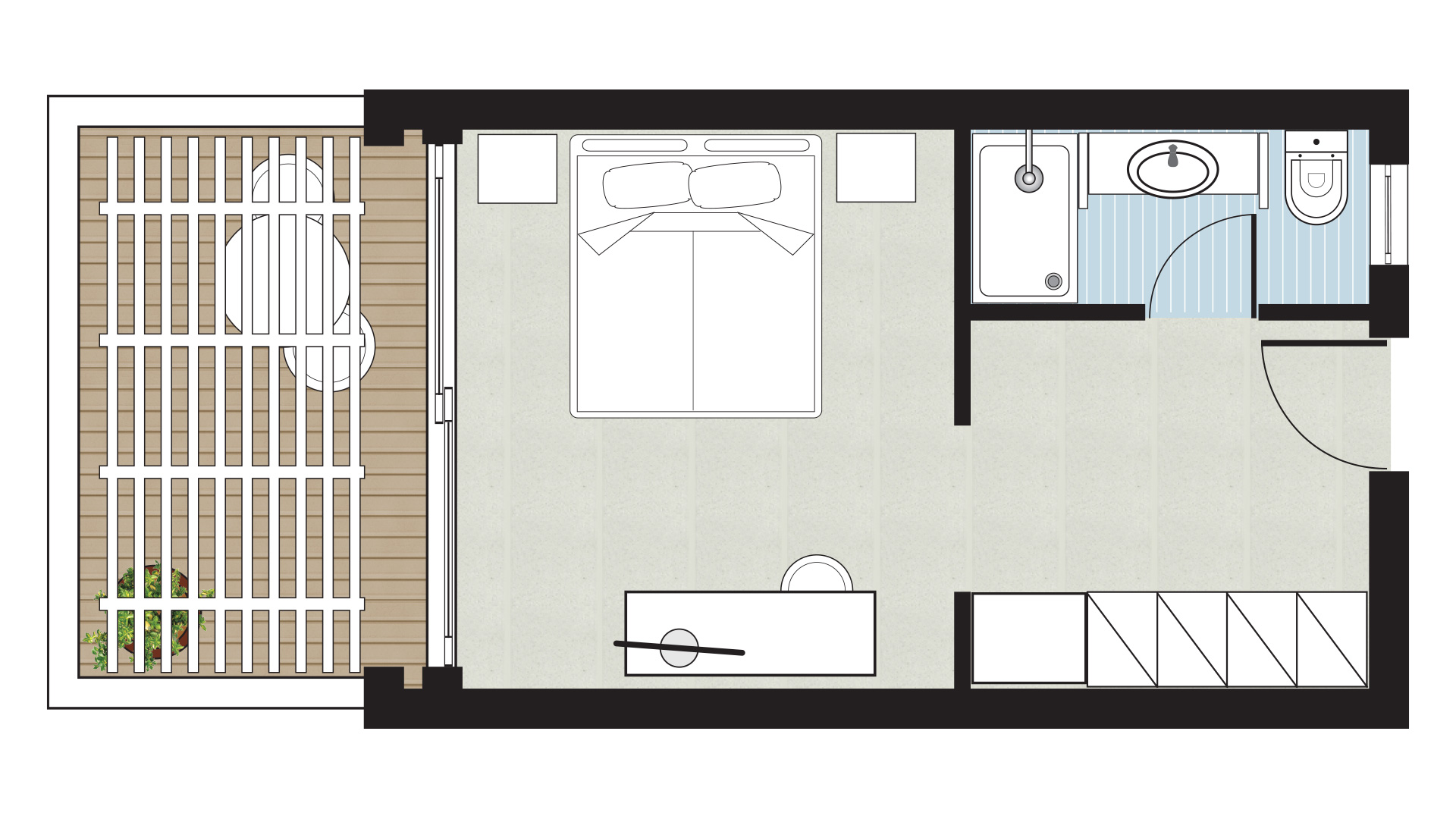 Double or Twin Side Sea View