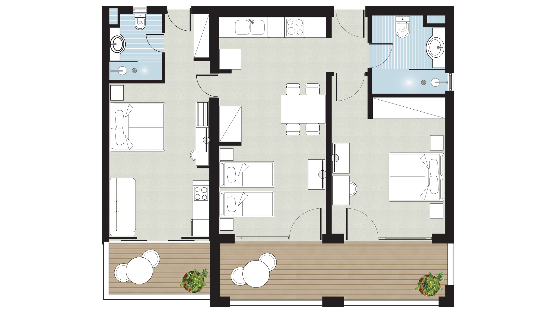 Apartment Garden View