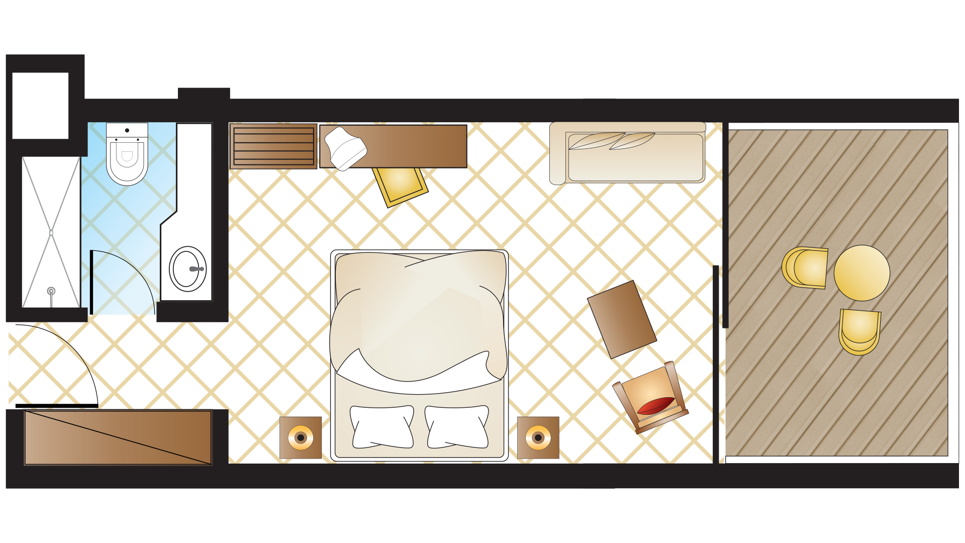 Double or Twin Sea View