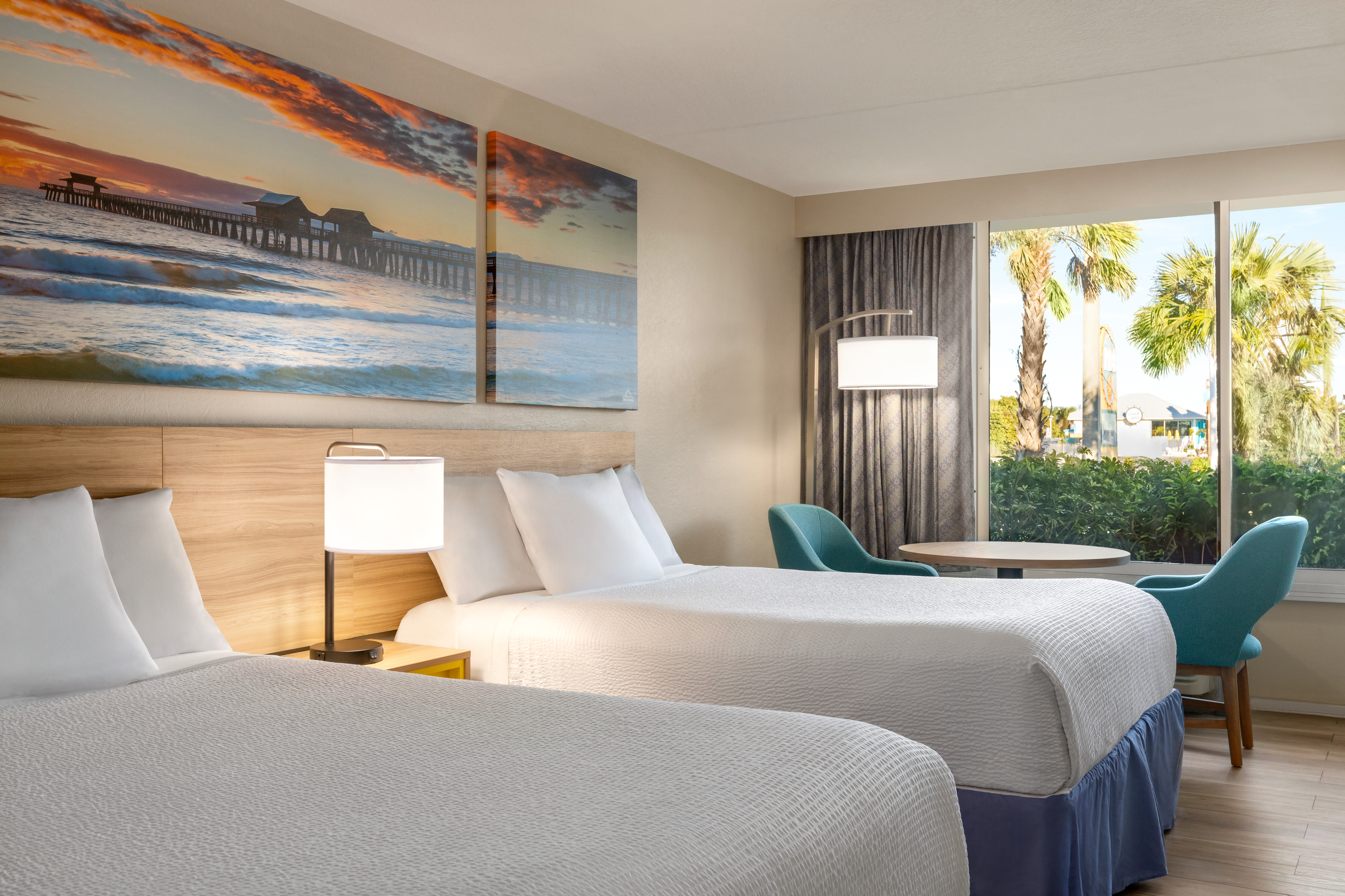 Quadruple Two Queen Beds