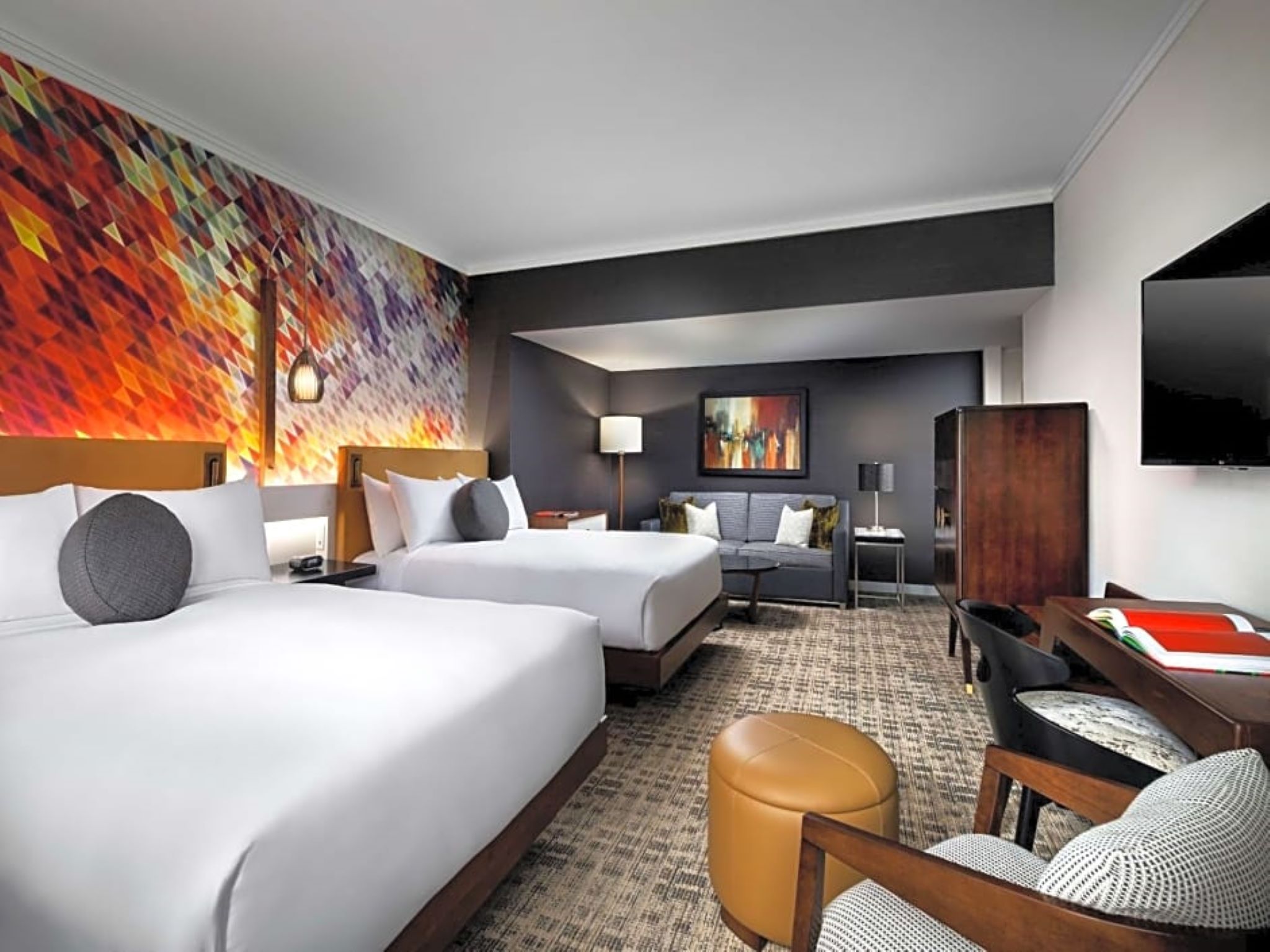 Double Two Double Beds