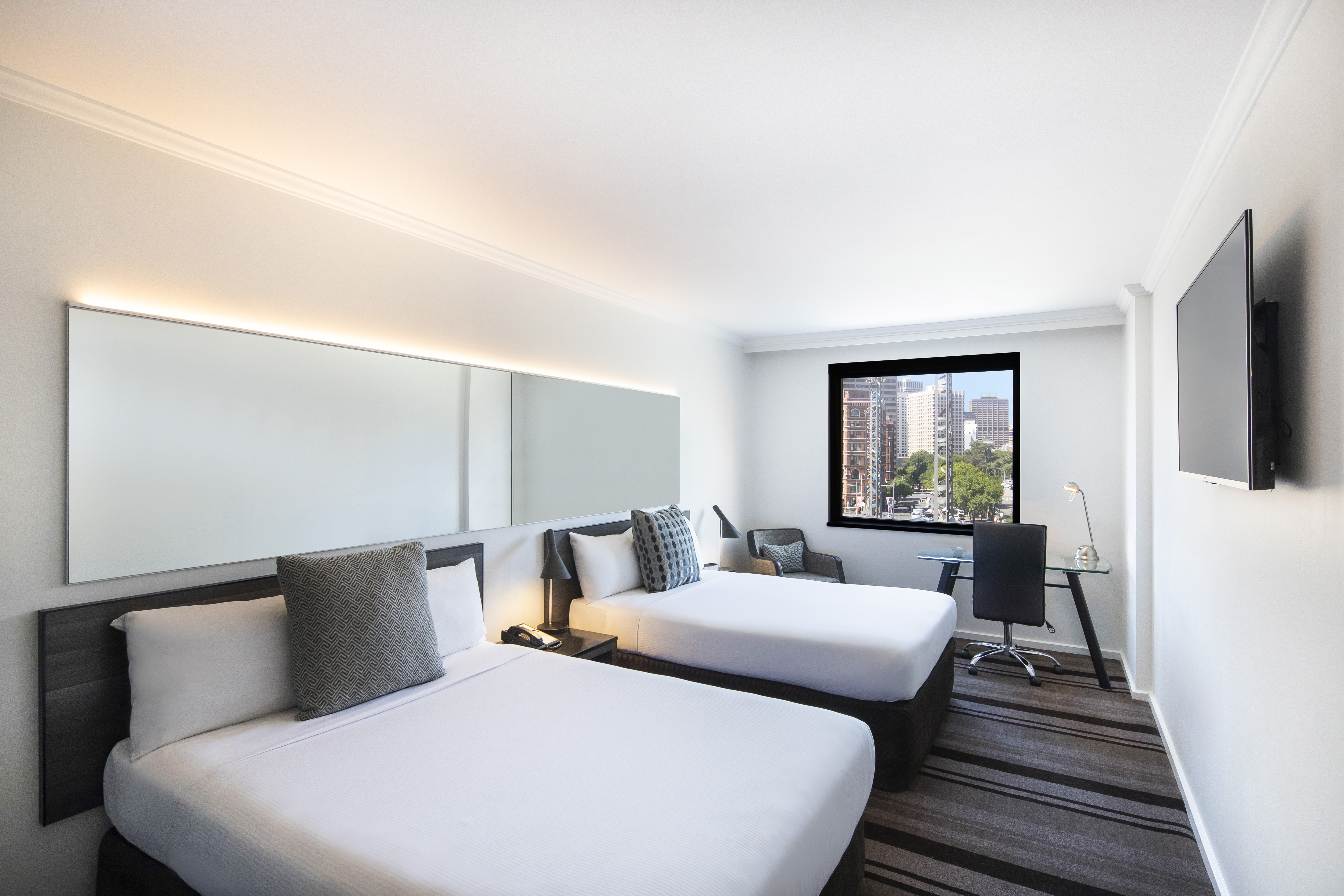 Twin Two Double Beds