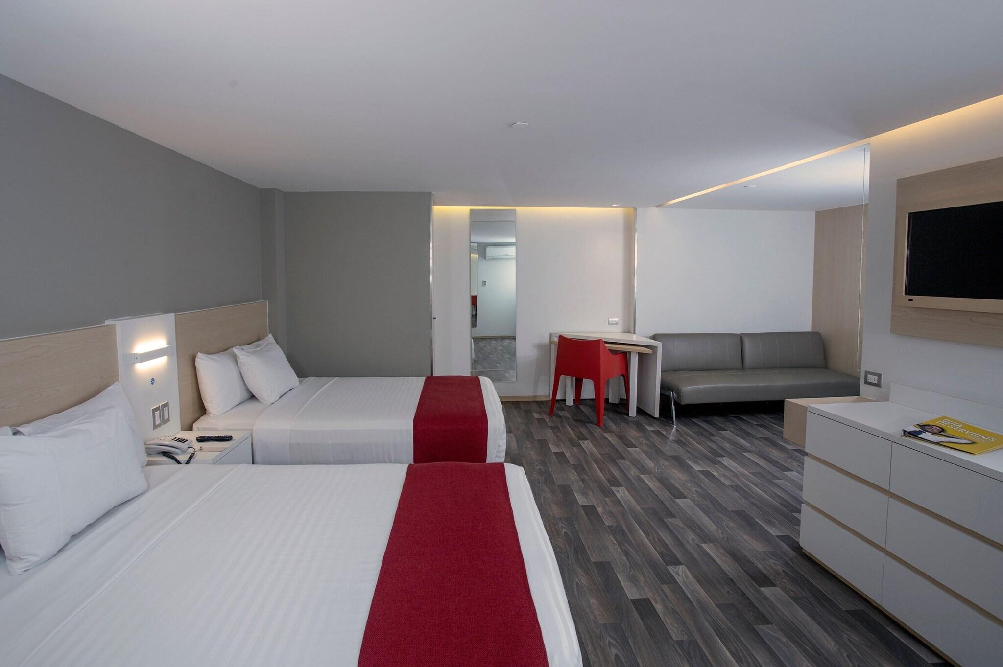 Double Two Double Beds