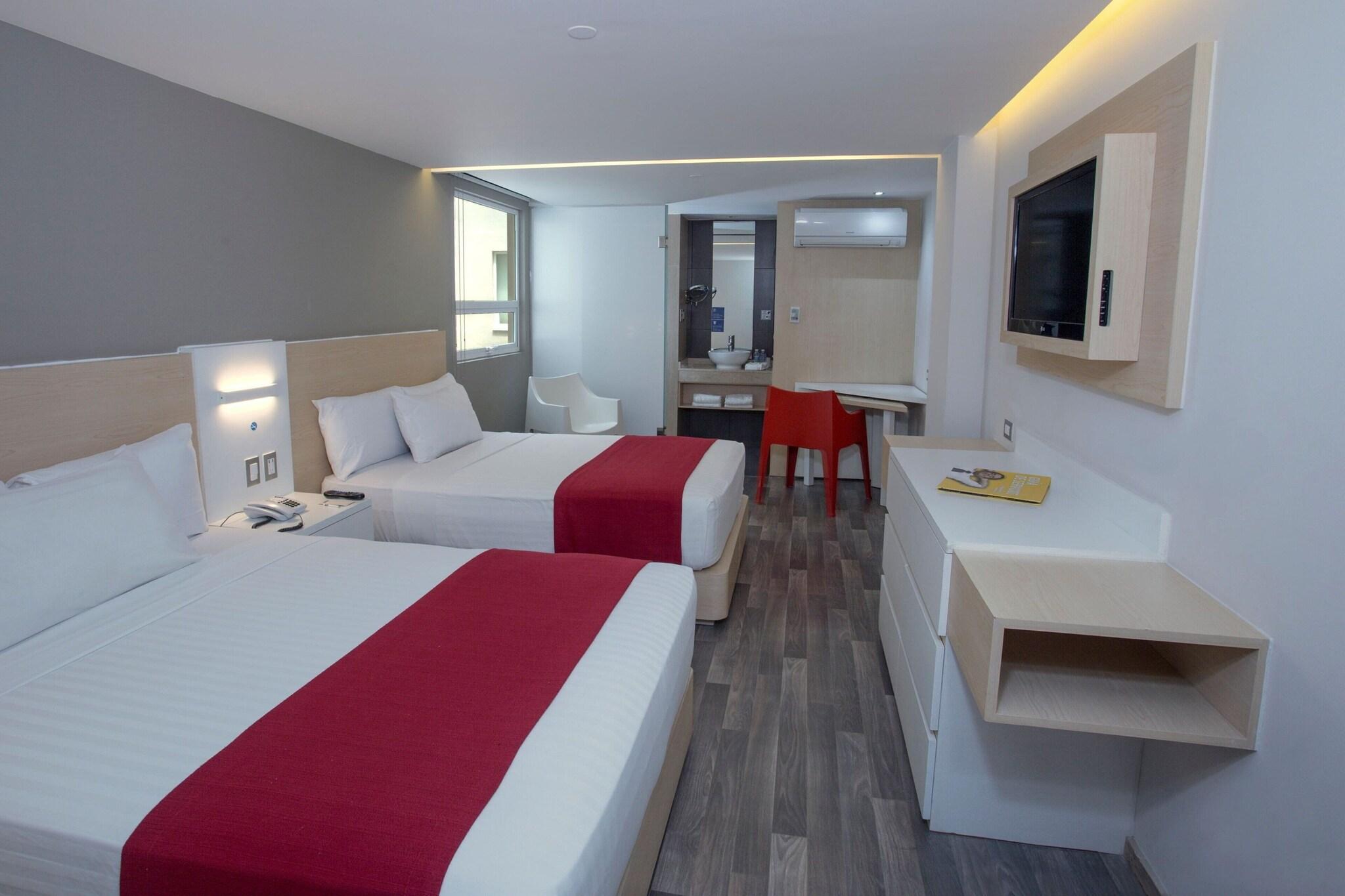 Double Two Double Beds