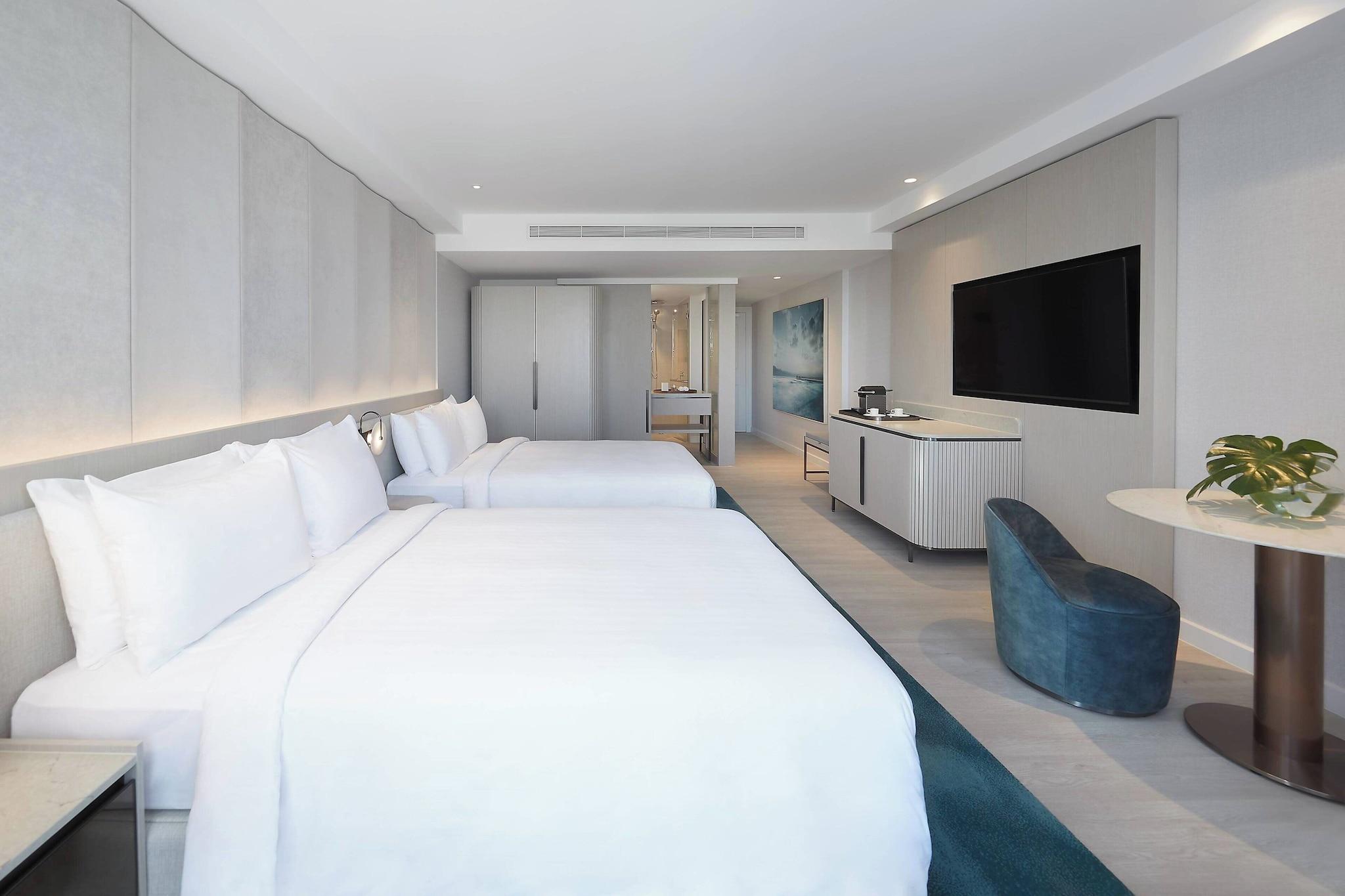 Quadruple Ocean View Two Double Beds