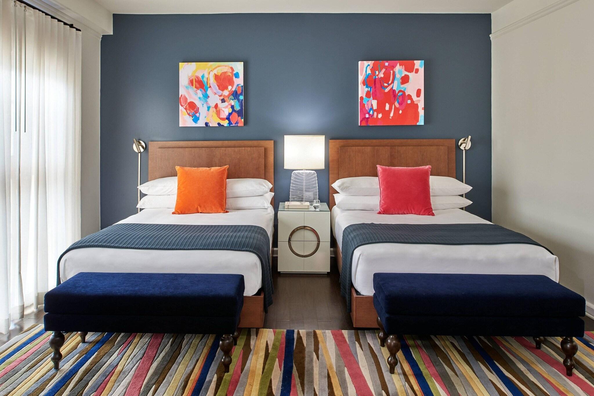 Quadruple City View Two Double Beds